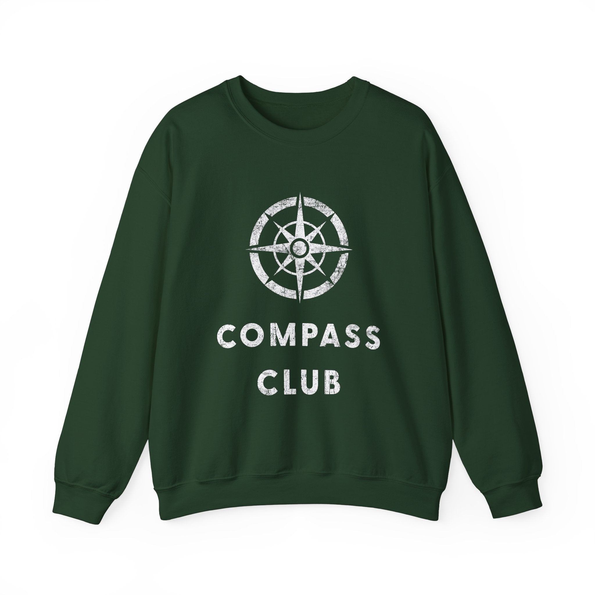 Compass Club Bold Logo Crewneck Sweatshirt