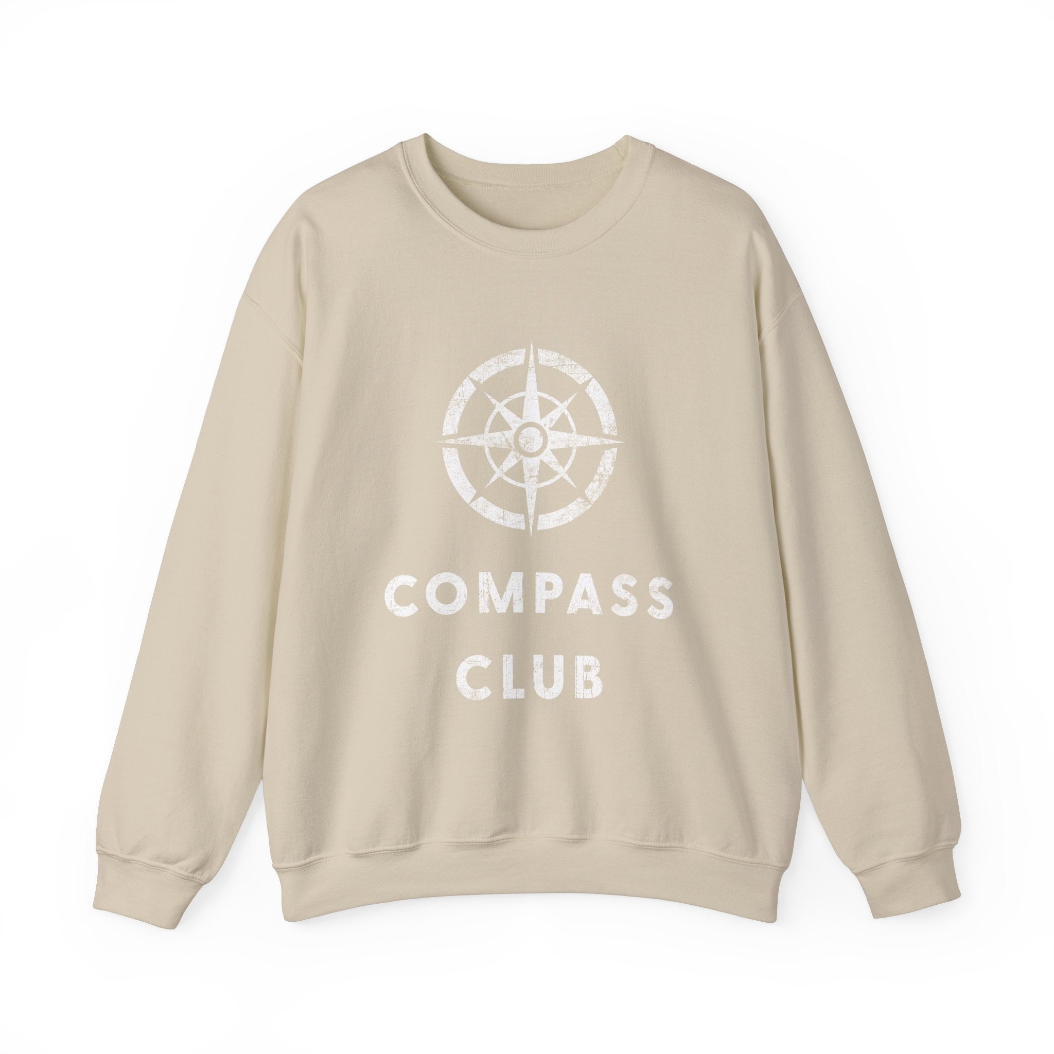 Compass Club Bold Logo Crewneck Sweatshirt