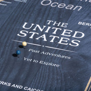 Push Pin USA Map (Pin Board) - Deep-Sea Drift - Overstock Sale! CM Pin Board