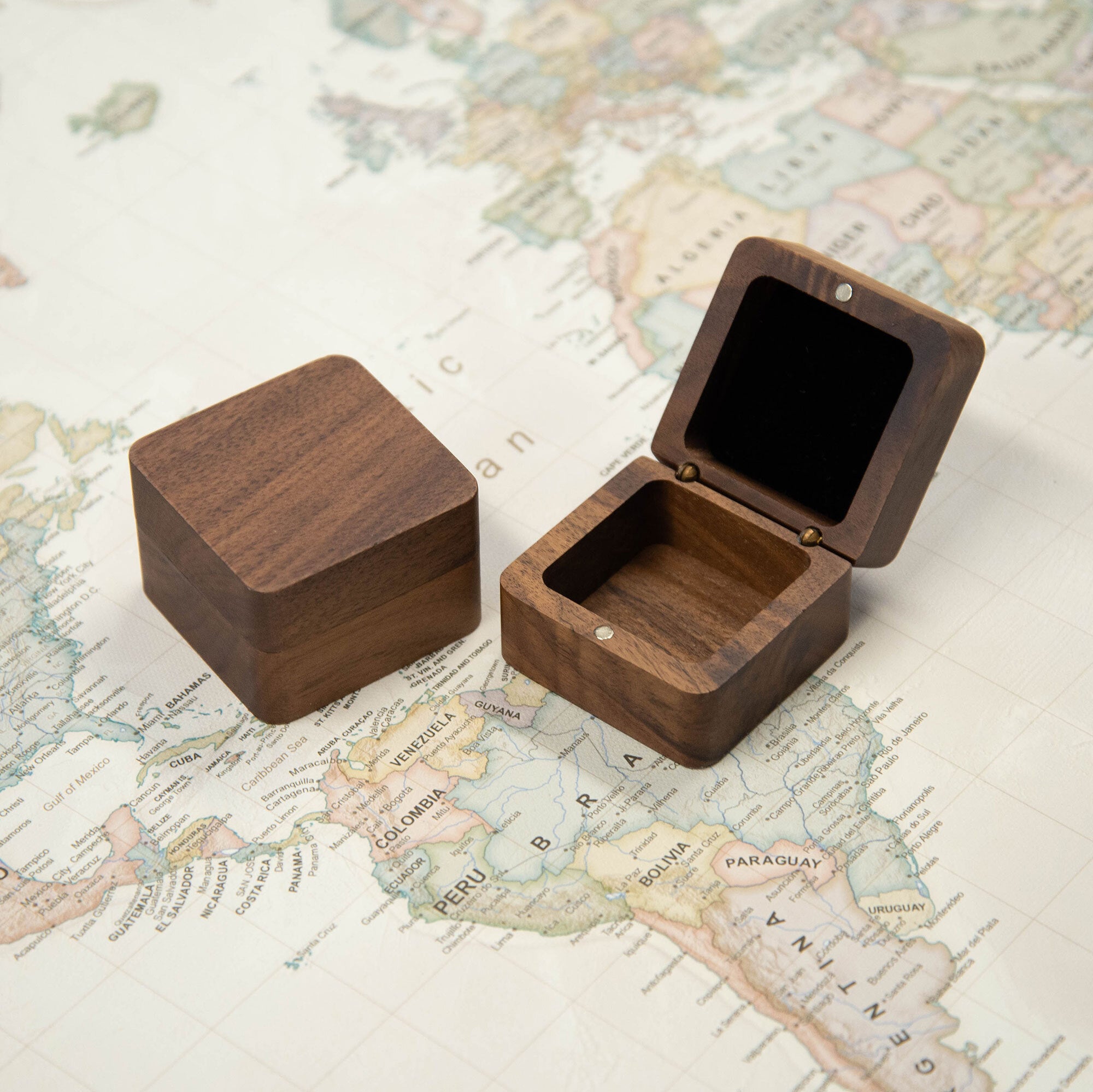 Classic Wooden Push Pin Keepsake Box