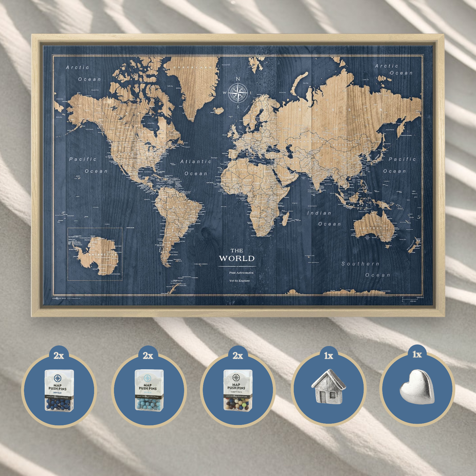 Deep-Sea Drift World Map Bundle