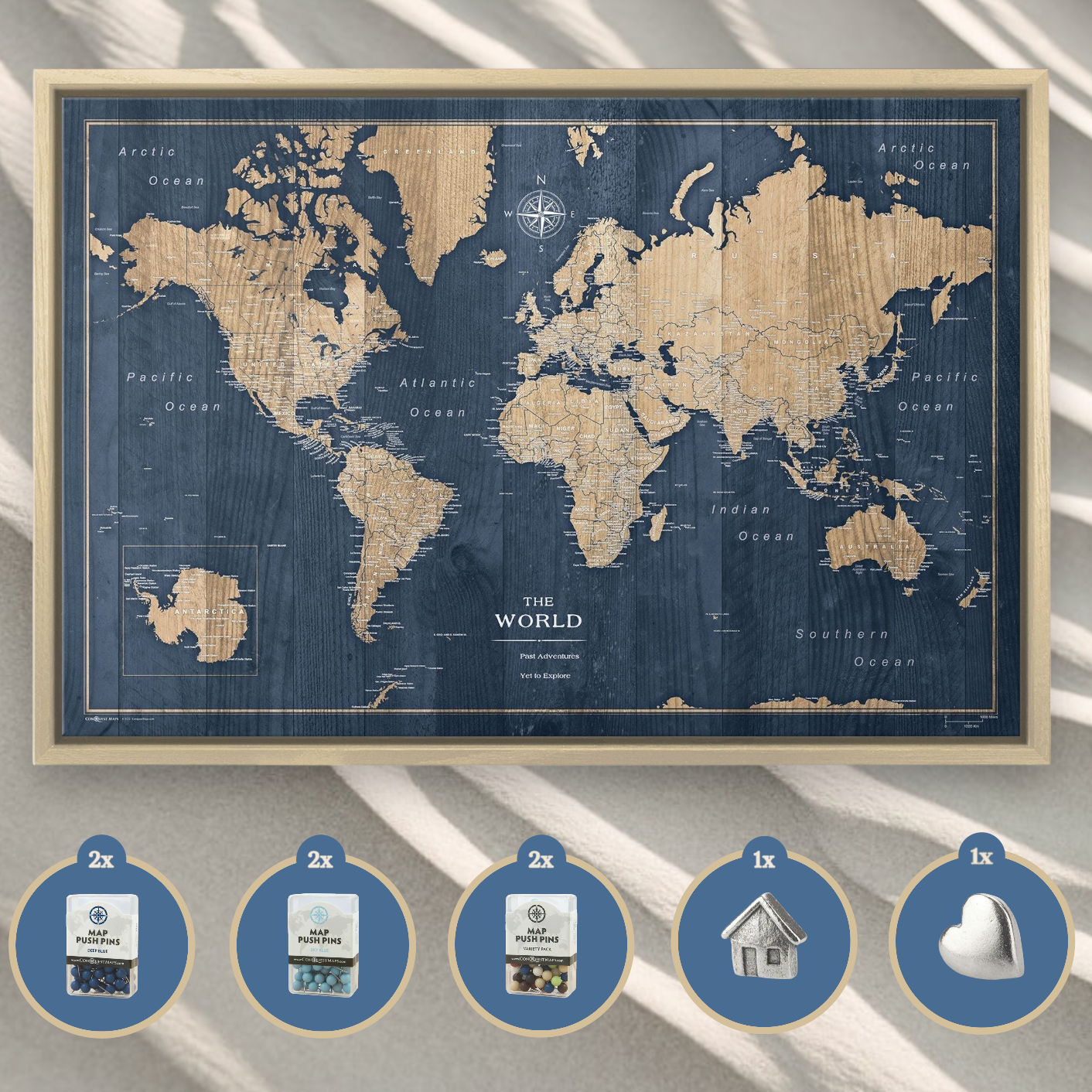 Deep-Sea Drift World Map Bundle