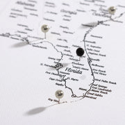 Push Pin Mini USA Map - Fine Line Series