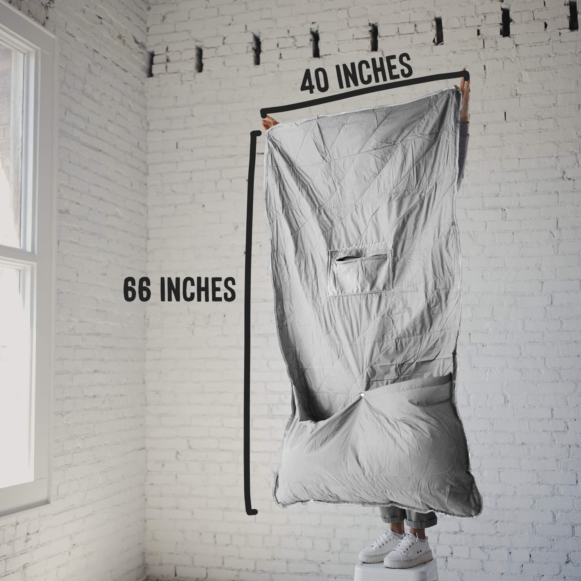 Layover™ Travel Blanket - Packable & Puffy | Gray Gravel