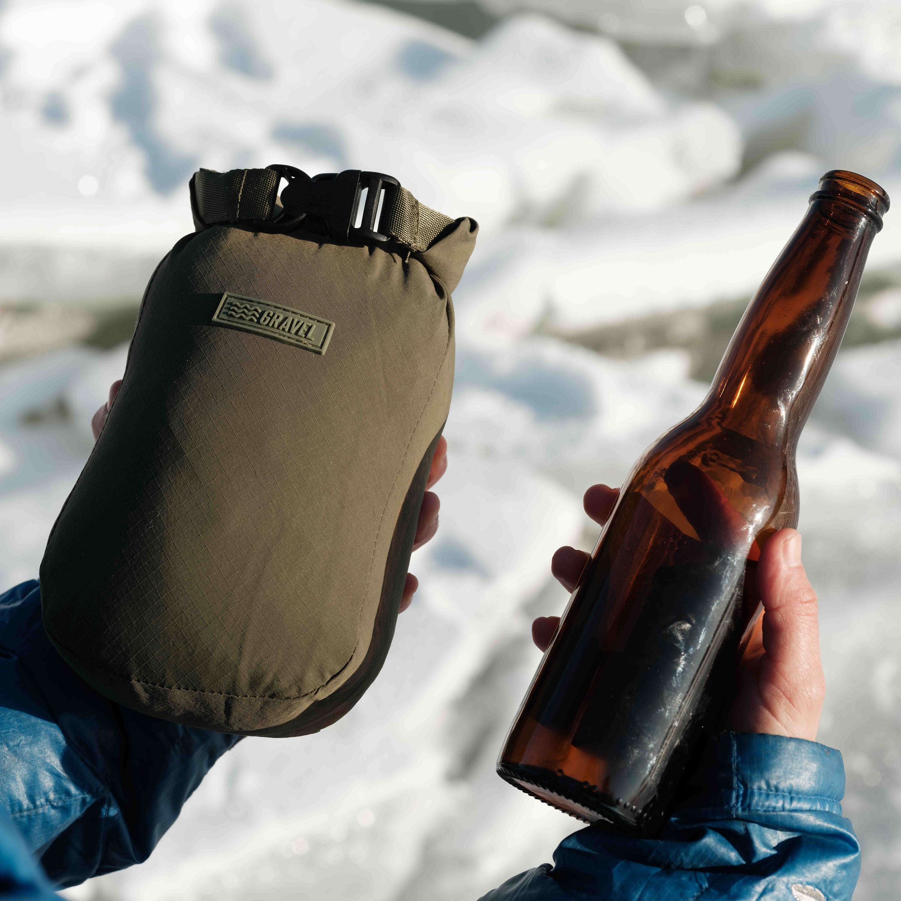 Layover™ Travel Blanket - Packable & Puffy | Spruce Gravel