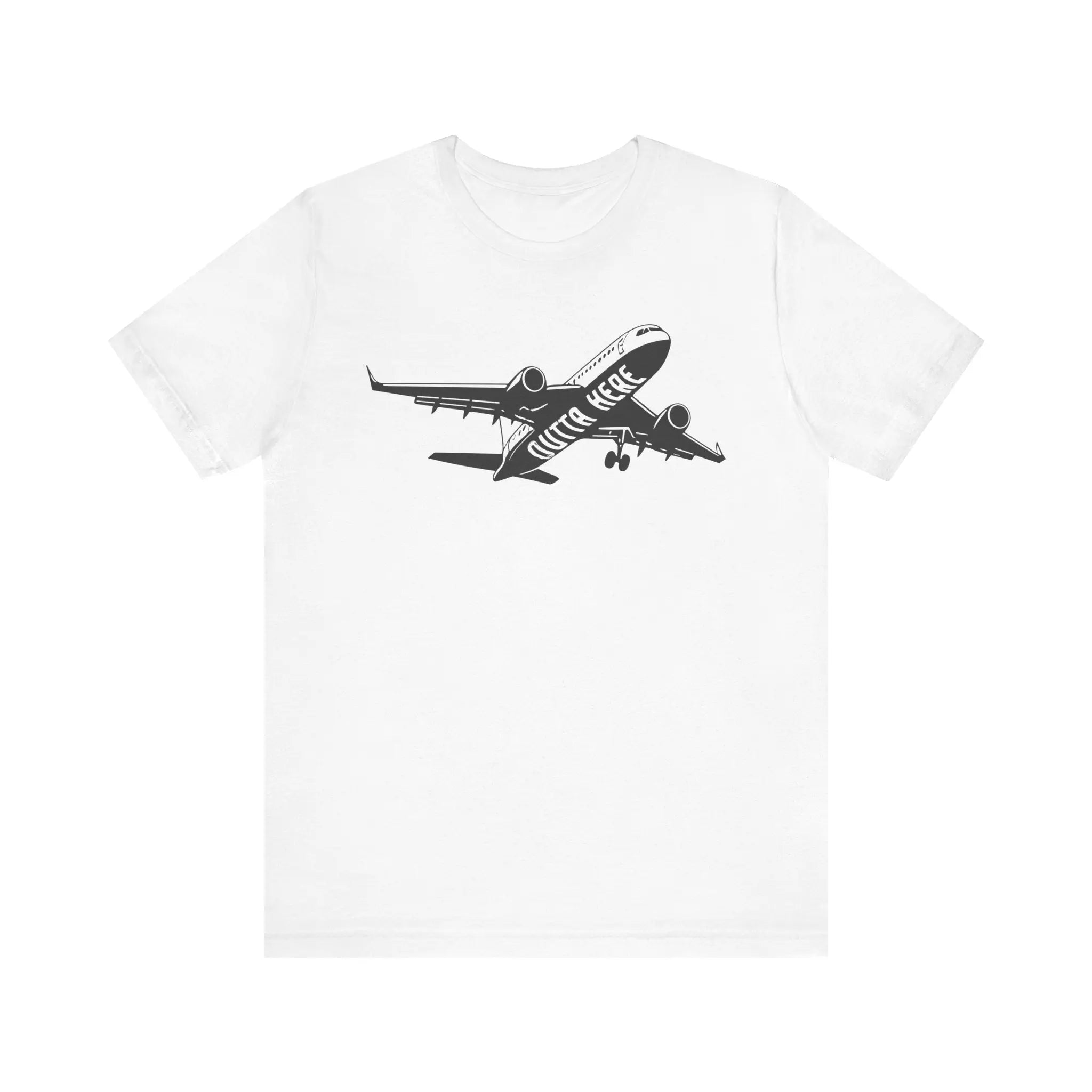 Outta Here Airplane T-Shirt Printify
