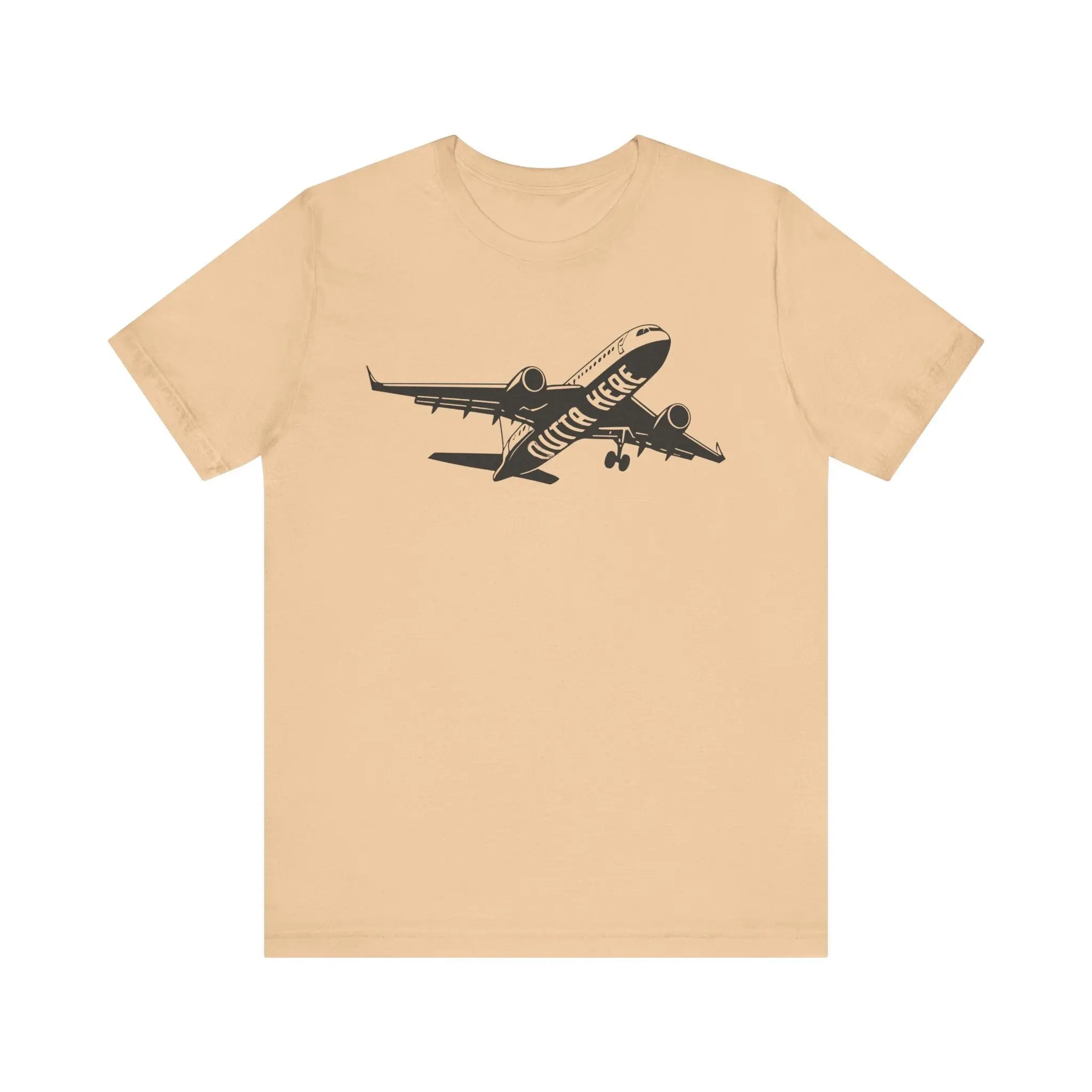 Outta Here Airplane T-Shirt Printify