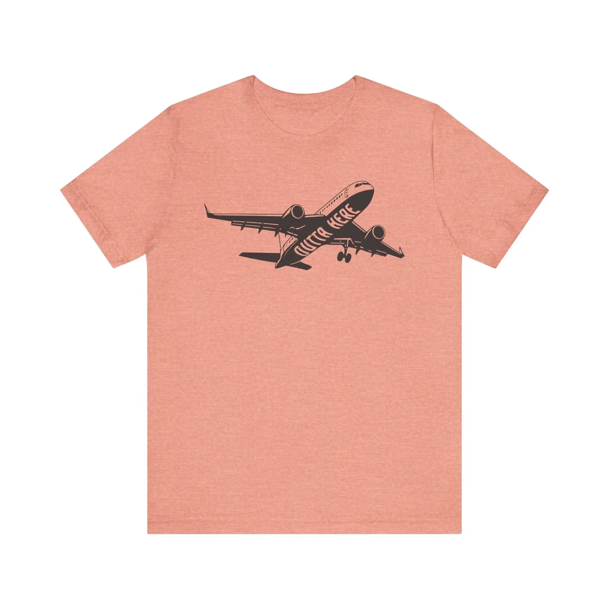Outta Here Airplane T-Shirt Printify