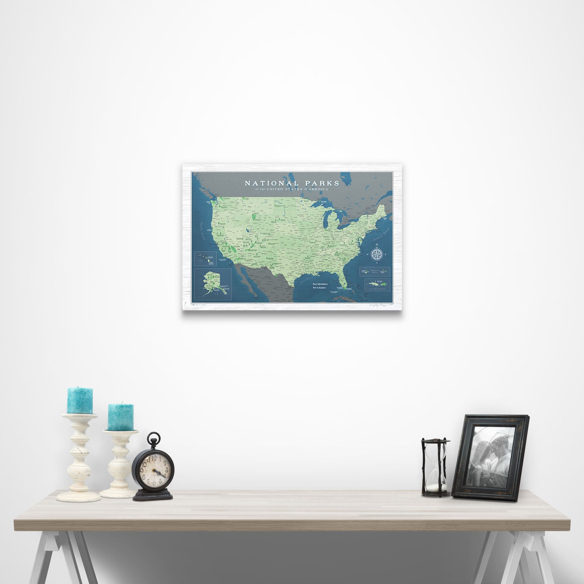 National Parks Map Poster CM Poster