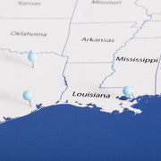 Push Pin Mini USA Map - Prism Color Series - Midnight CM Mini Map