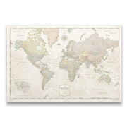 Push Pin World Map - Desert Sunrise CM Pin Board