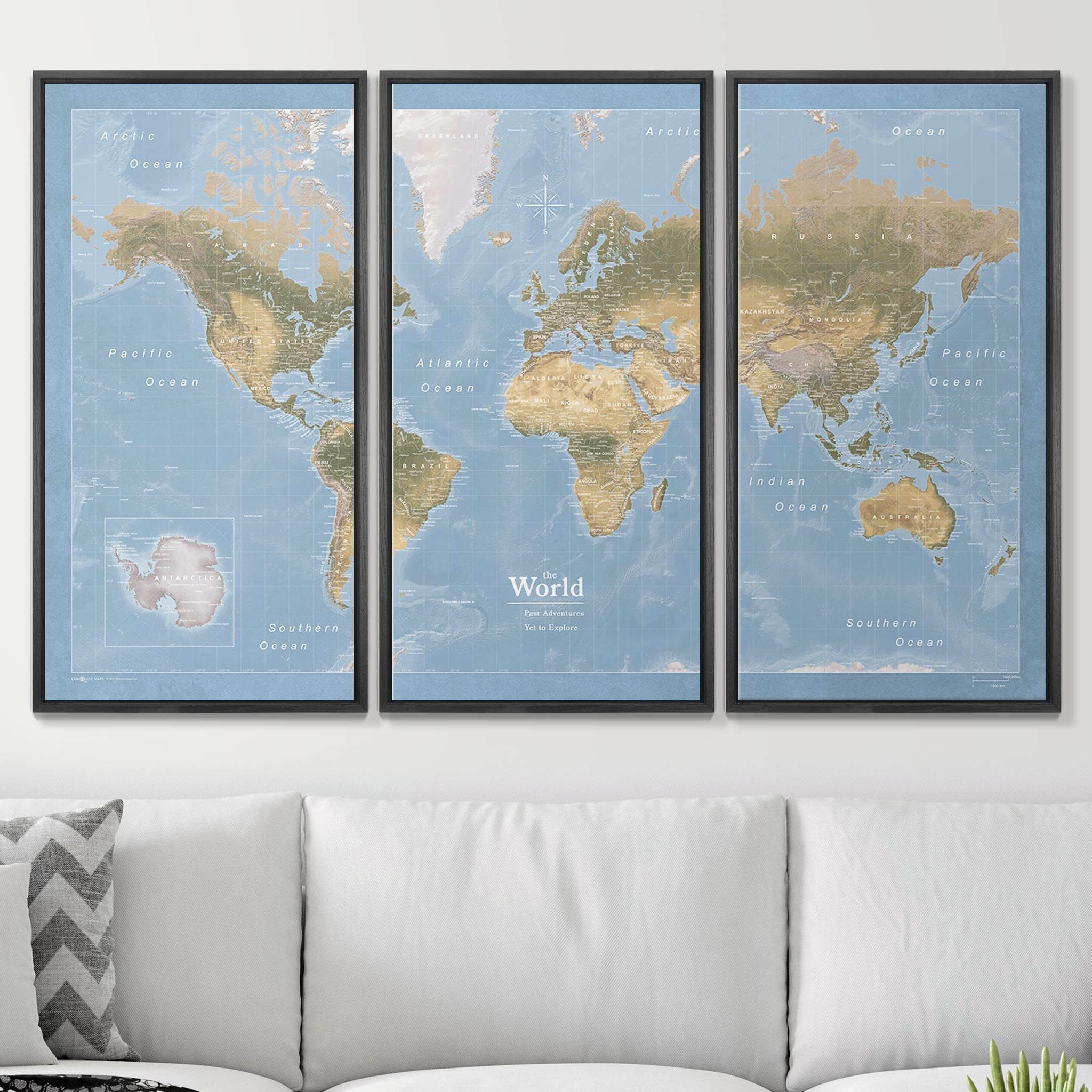 Push Pin World Map (Pin Board) - Natural Earth - Overstock Sale! CM Pin Board