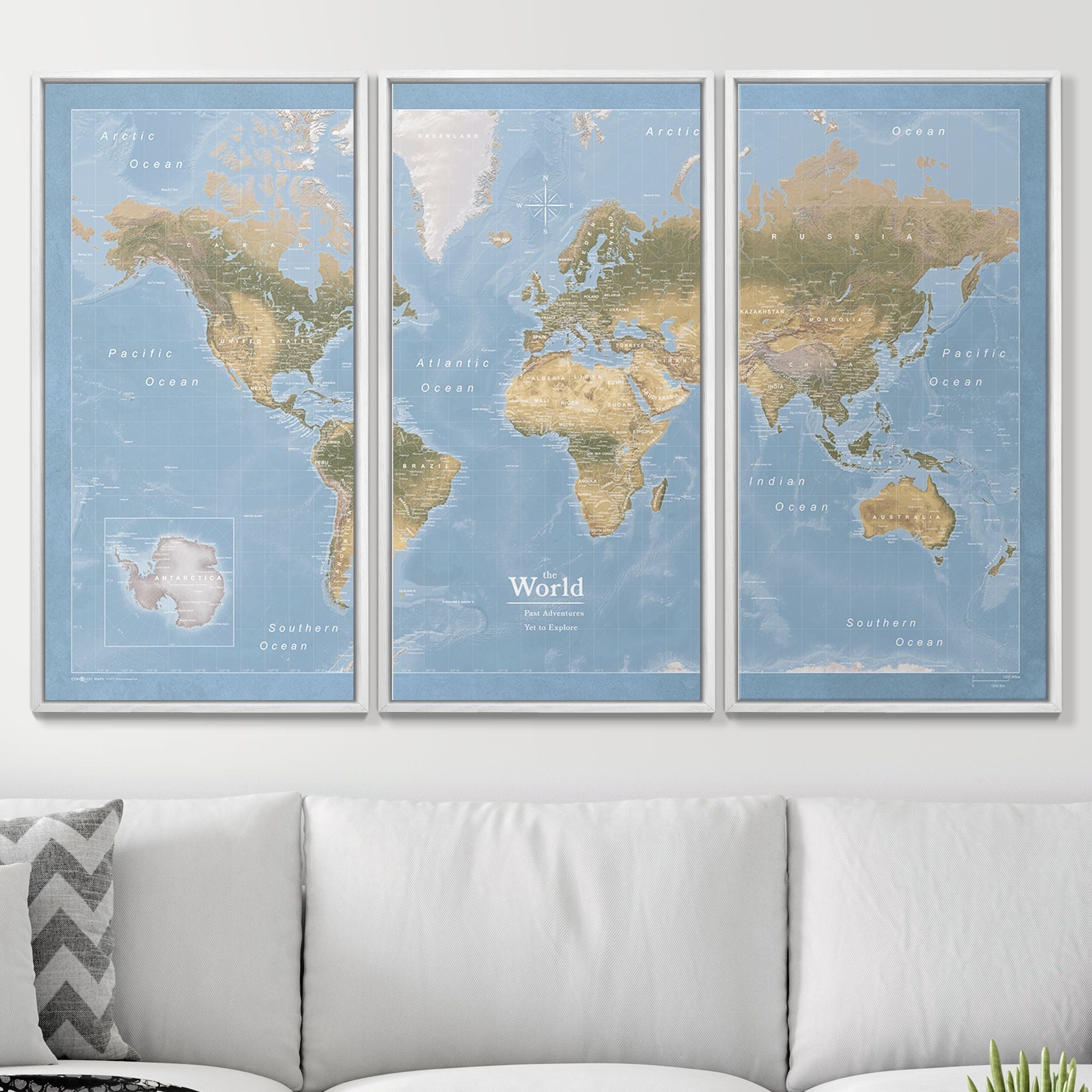 Push Pin World Map (Pin Board) - Natural Earth - Overstock Sale! CM Pin Board