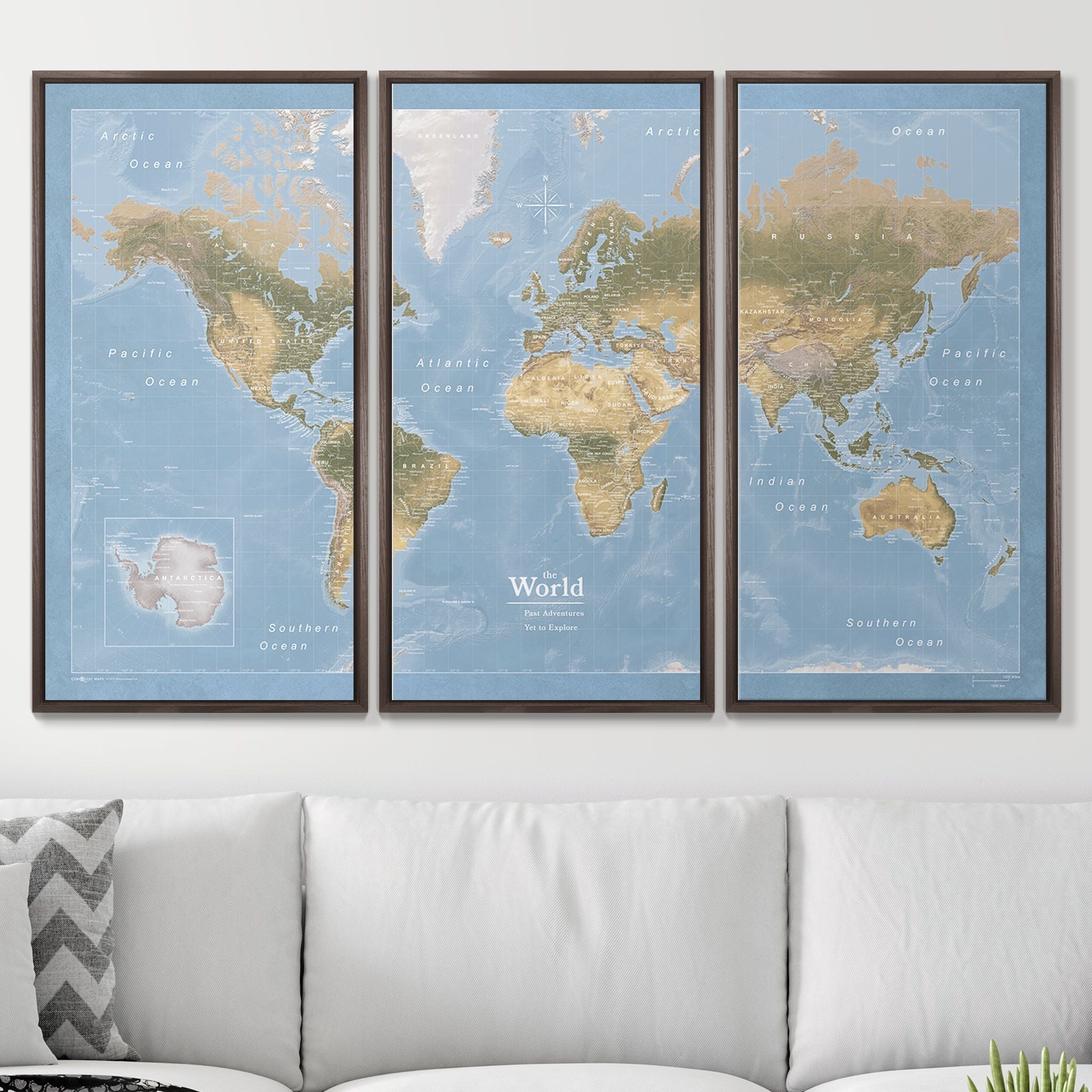 Push Pin World Map (Pin Board) - Natural Earth - Overstock Sale! CM Pin Board
