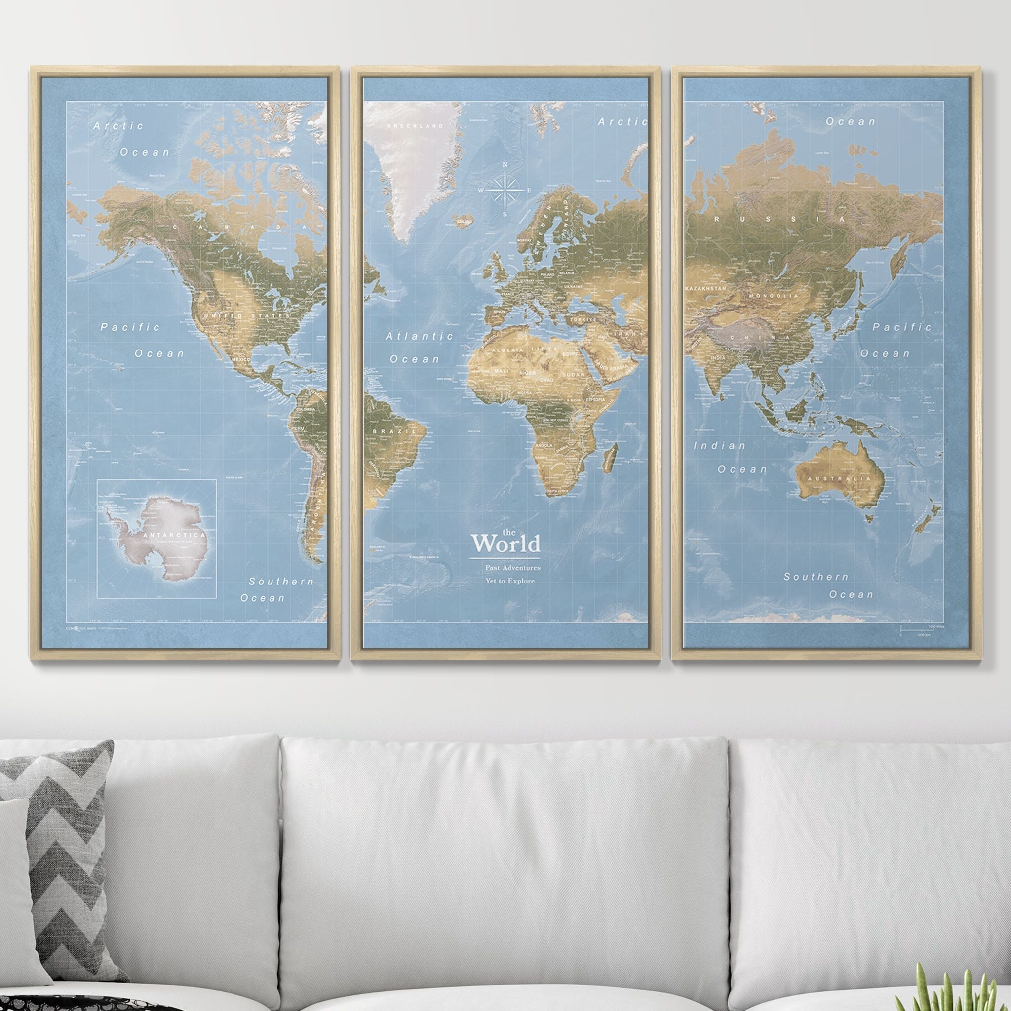 Push Pin World Map (Pin Board) - Natural Earth - Overstock Sale! CM Pin Board