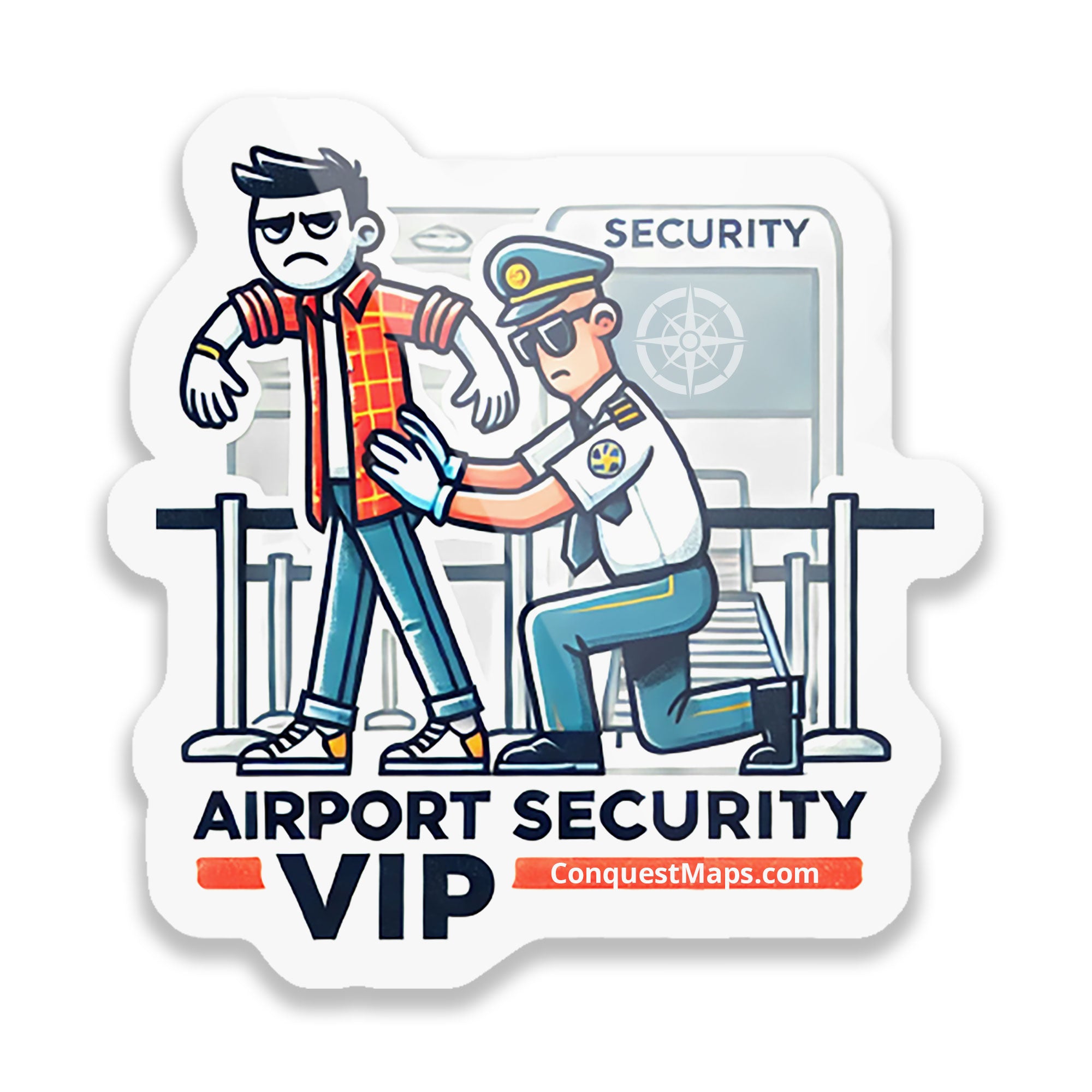 "Airport Security VIP" Travel Personality Sticker
