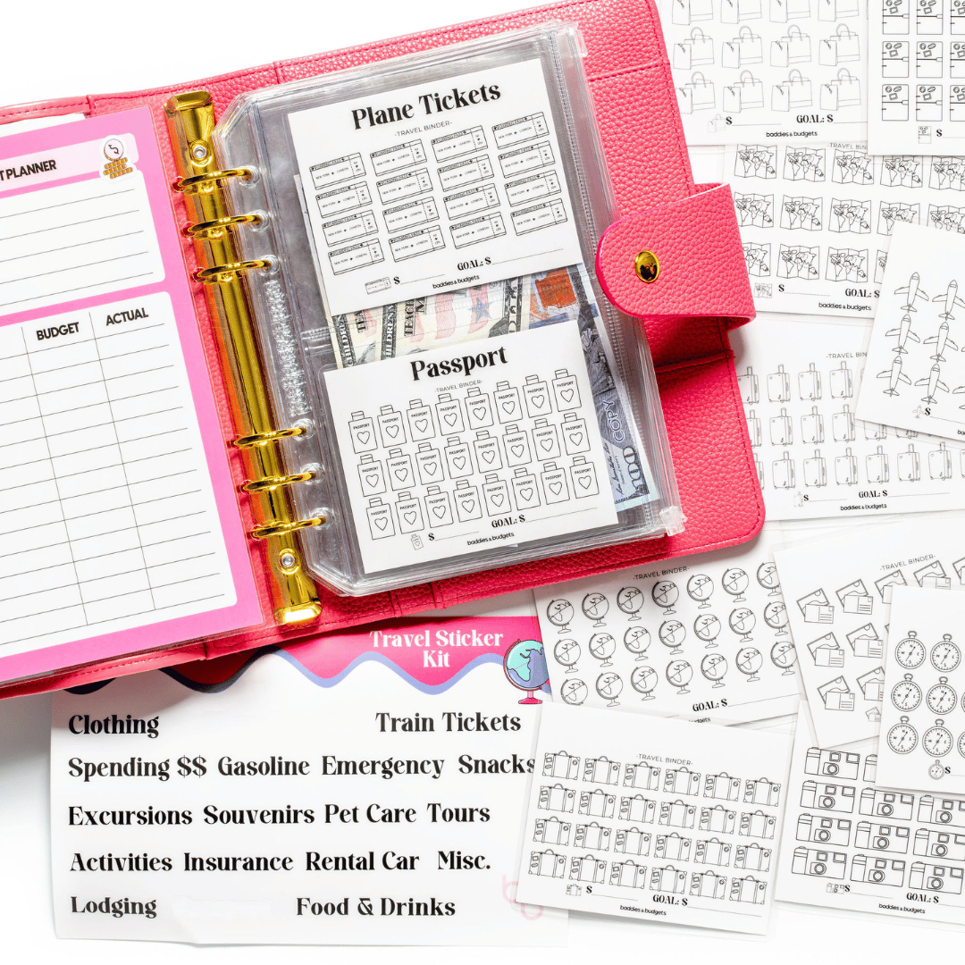 Travel Savings & Planner Set Baddies and Budgets