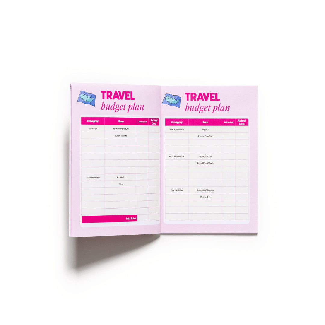 Travel Savings & Planner Set Baddies and Budgets