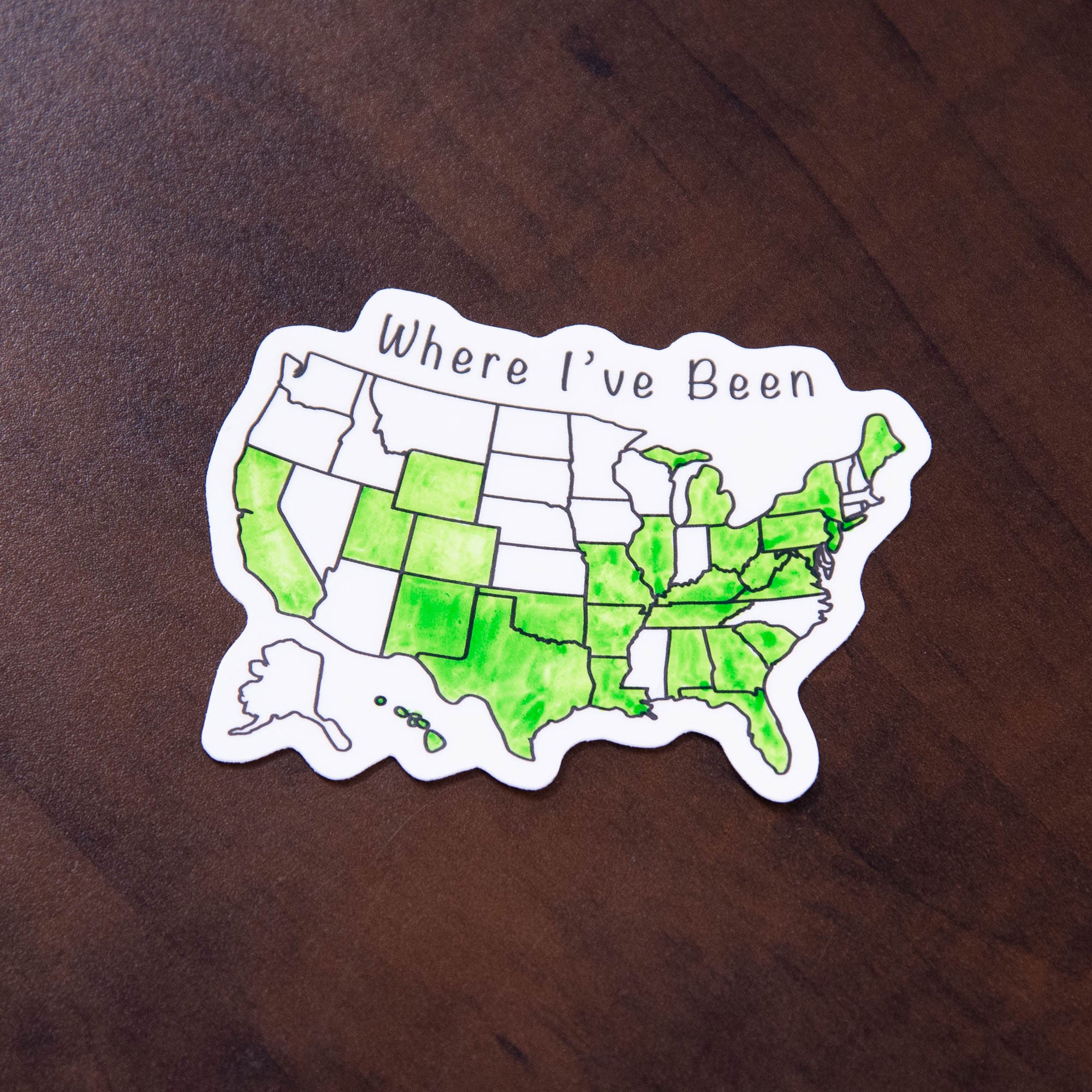 "Where I've Been" Sticker