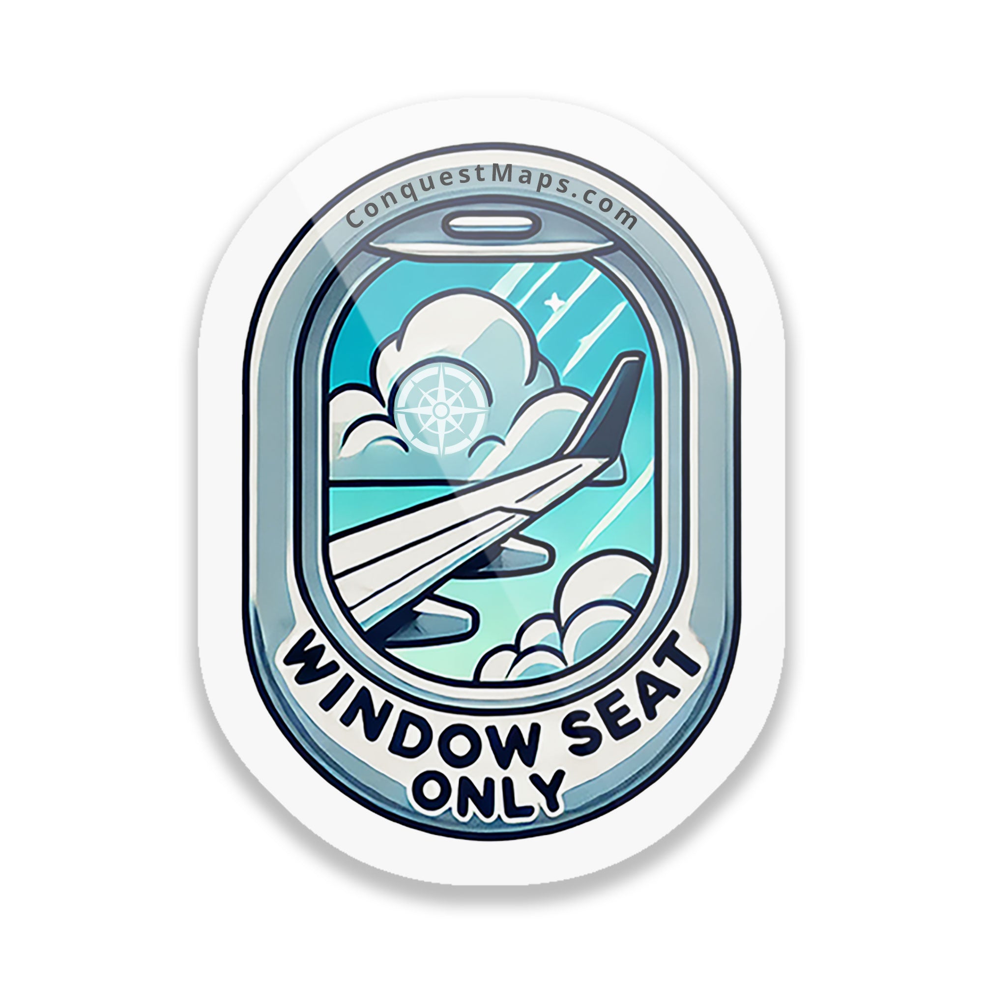 "Window Seat Only" Travel Personality Sticker