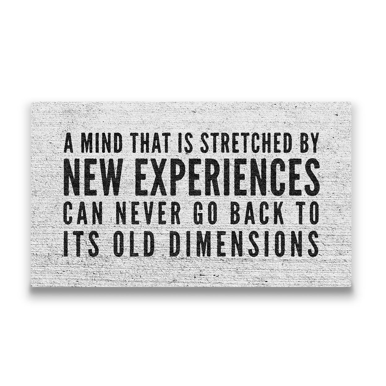 A Mind That Is Stretched - Canvas Wall Art Conquest Maps LLC