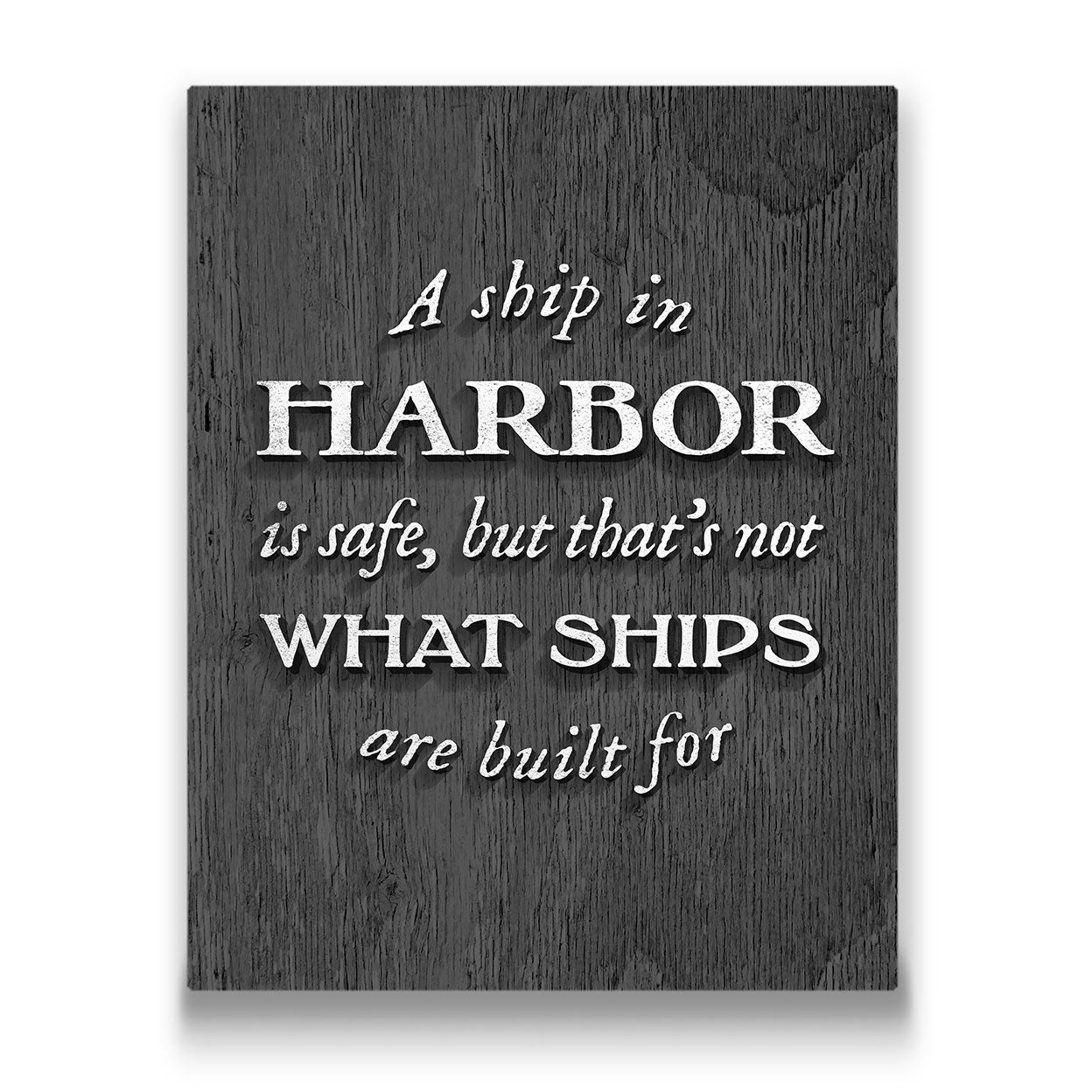 A Ship In Harbor - Canvas Wall Art Conquest Maps LLC