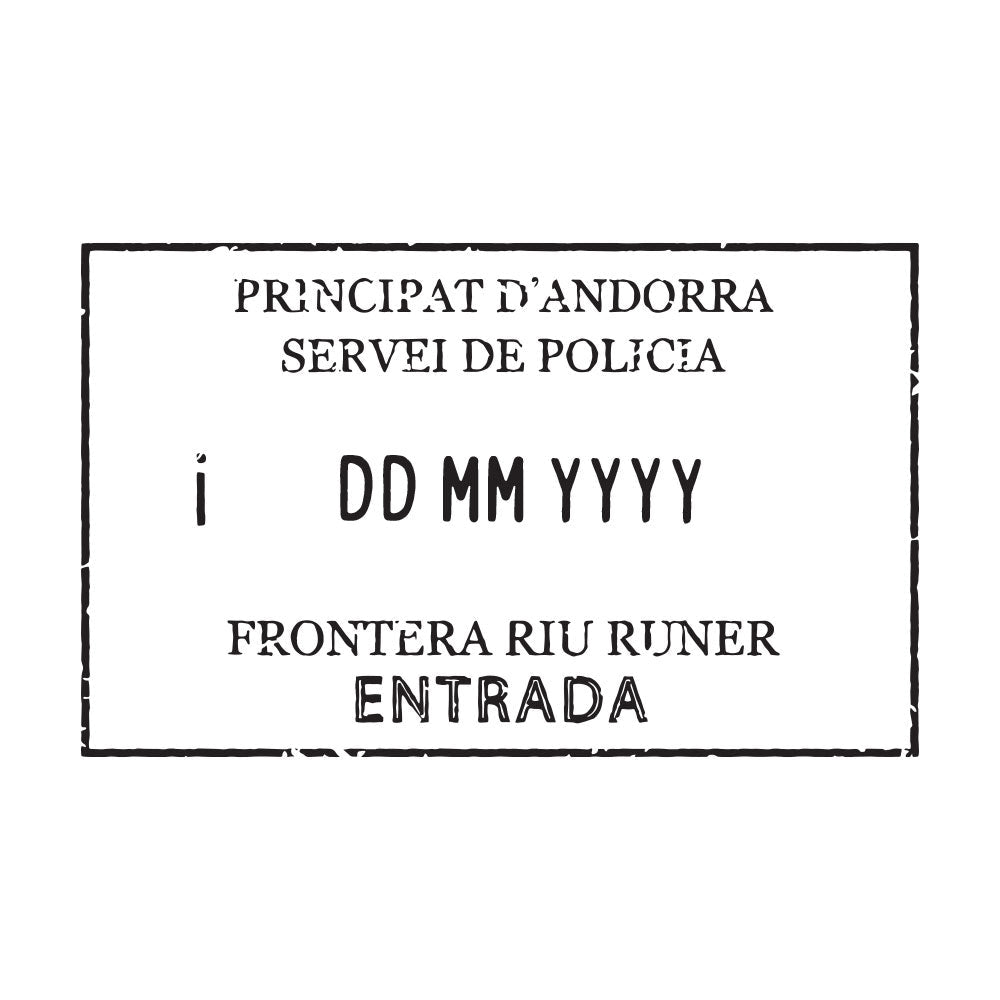 Passport Stamp Decal - Andorra Conquest Maps LLC
