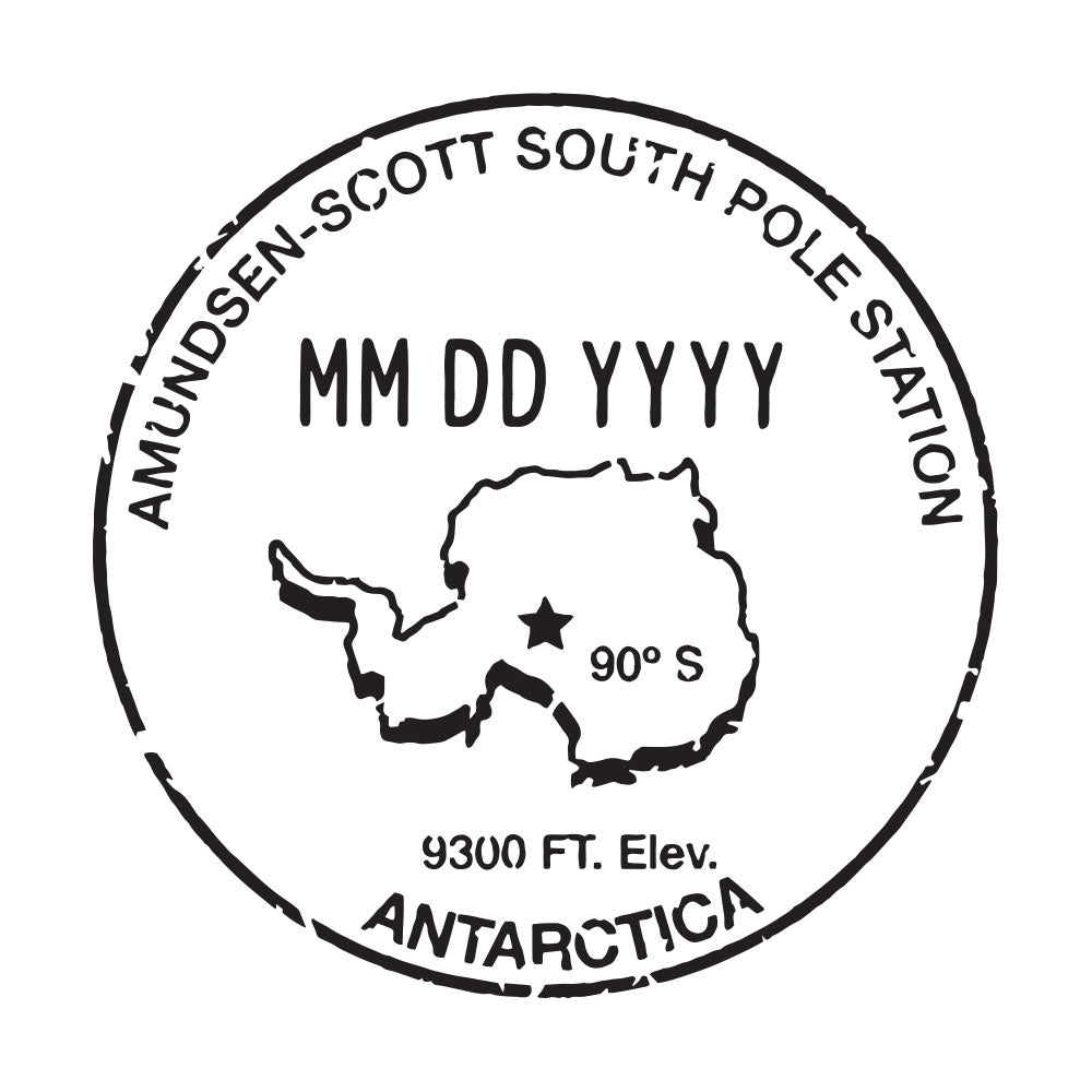 Passport Stamp Decal - Antarctica Conquest Maps LLC