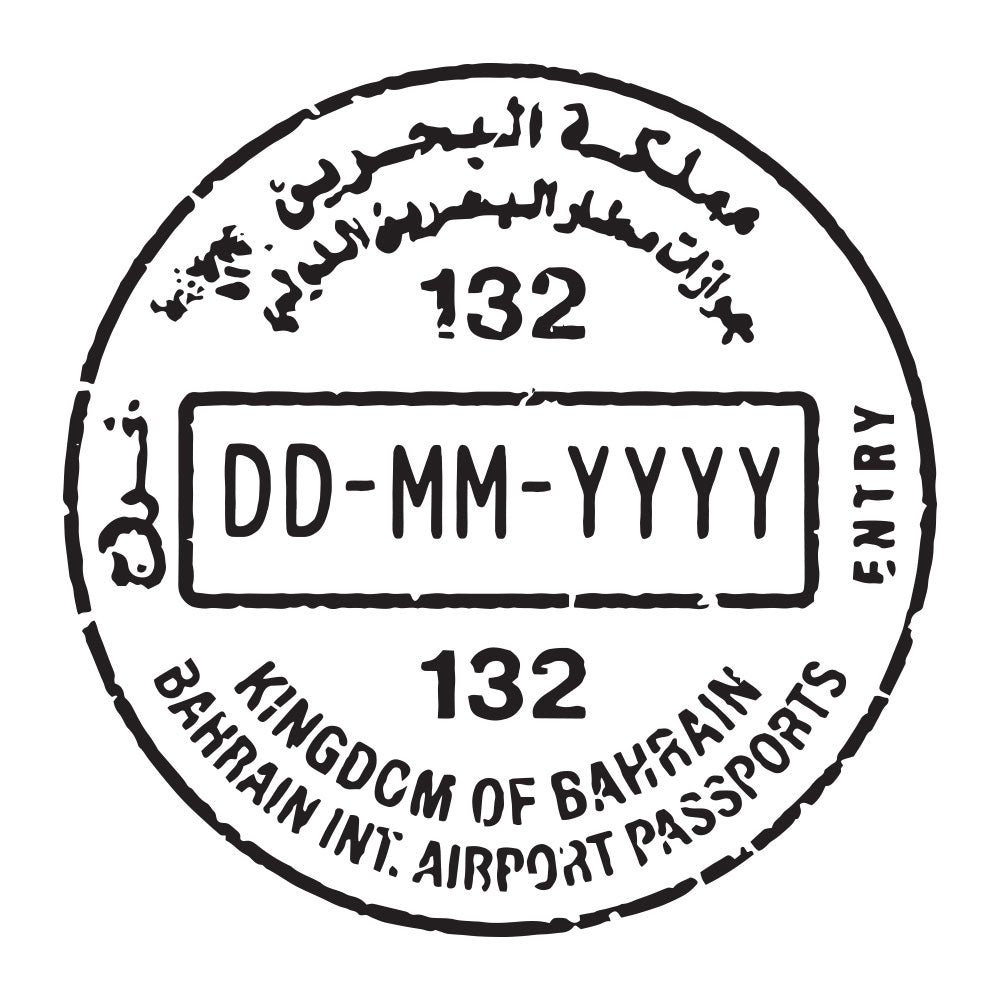 Passport Stamp Decal - Bahrain Conquest Maps LLC