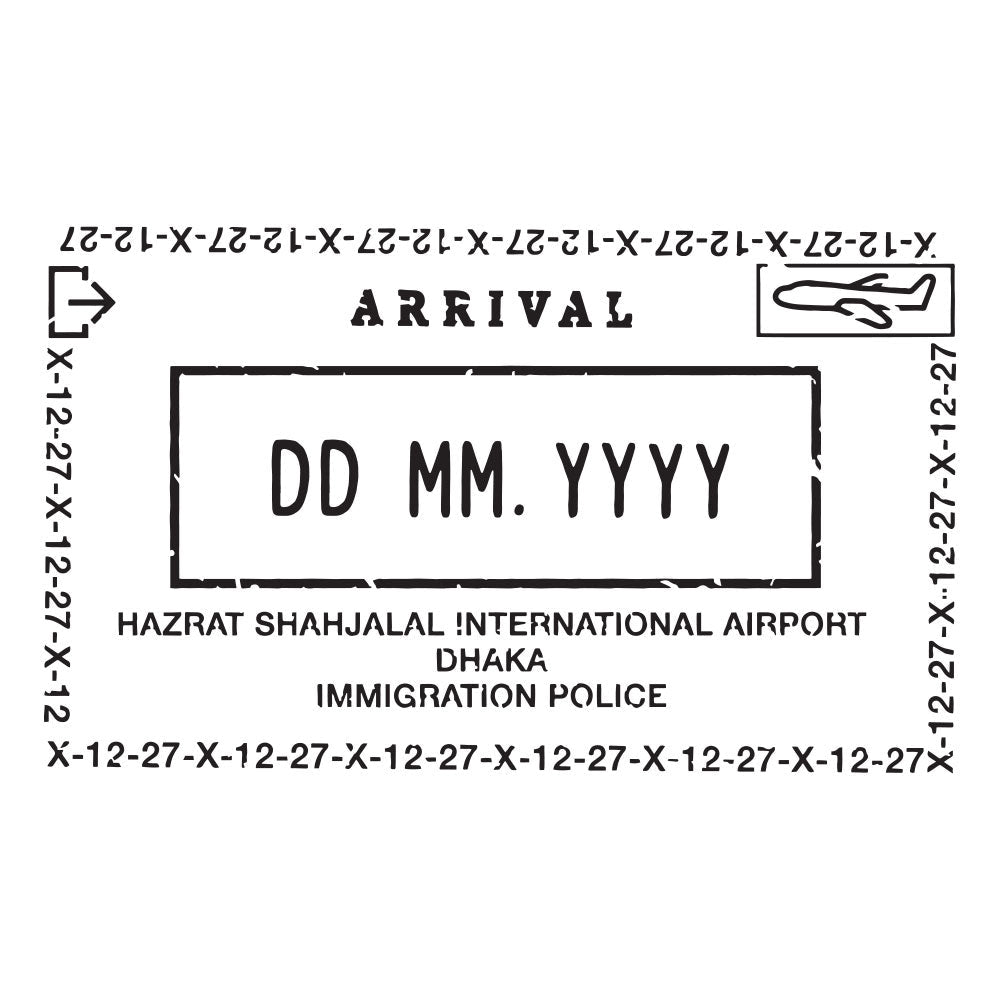 Passport Stamp Decal - Bangladesh Conquest Maps LLC