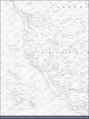 Push Pin USA Map (Pin Board) - Classic Marble CM Pin Board