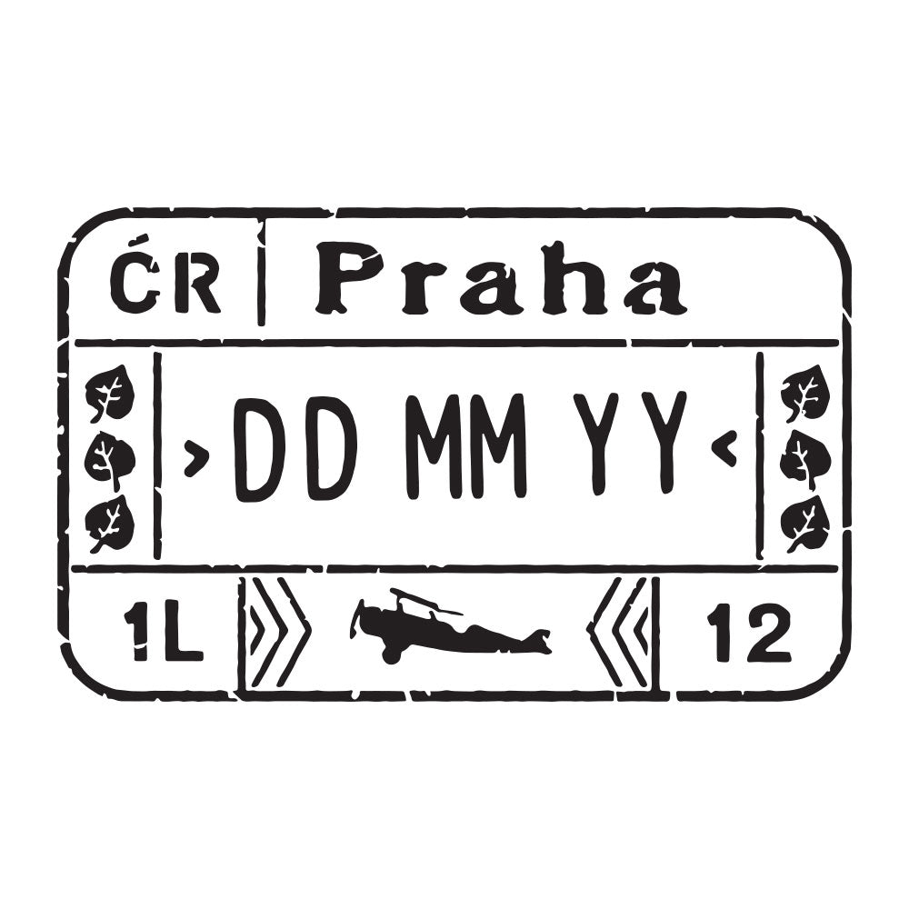 Passport Stamp Decal - Czech Republic Conquest Maps LLC