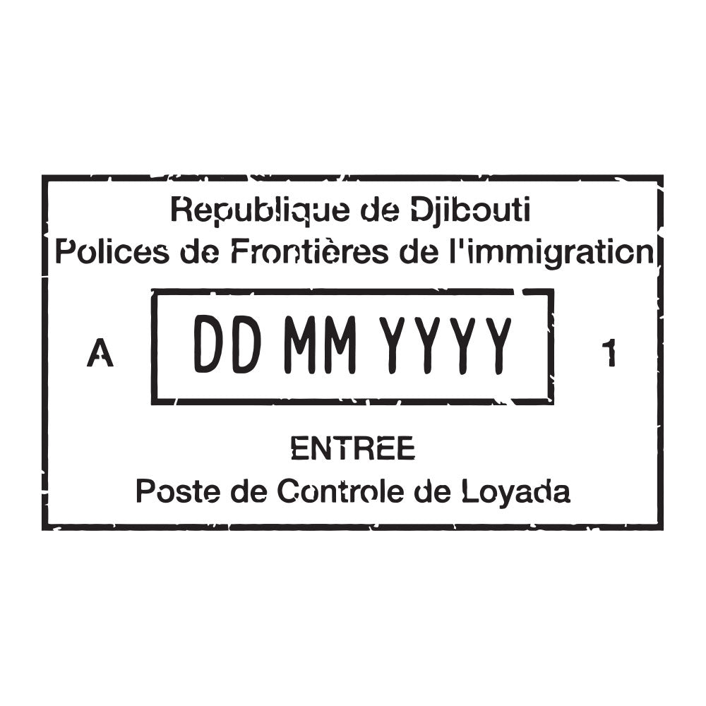 Passport Stamp Decal - Djibouti Conquest Maps LLC