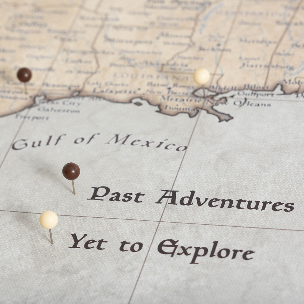 Push Pin National Parks Map (Pin Board) - Rustic Vintage CM Pin Board