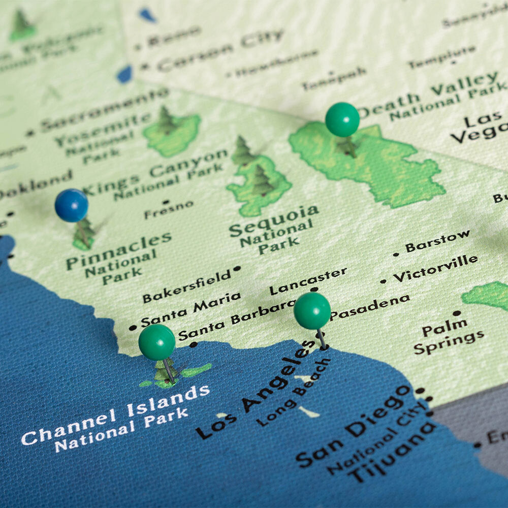 Push Pin National Parks Map (Pin Board) CM Pin Board