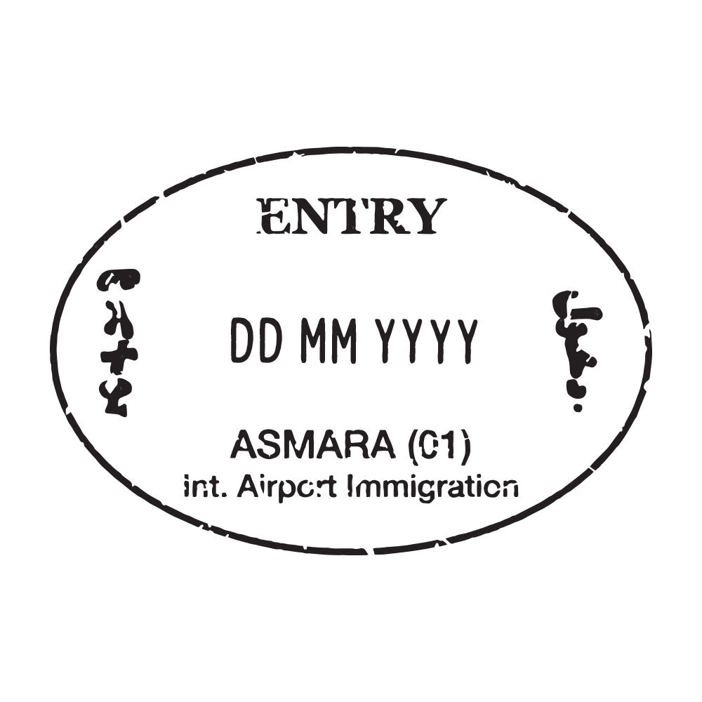 Passport Stamp Decal - Eritrea Conquest Maps LLC