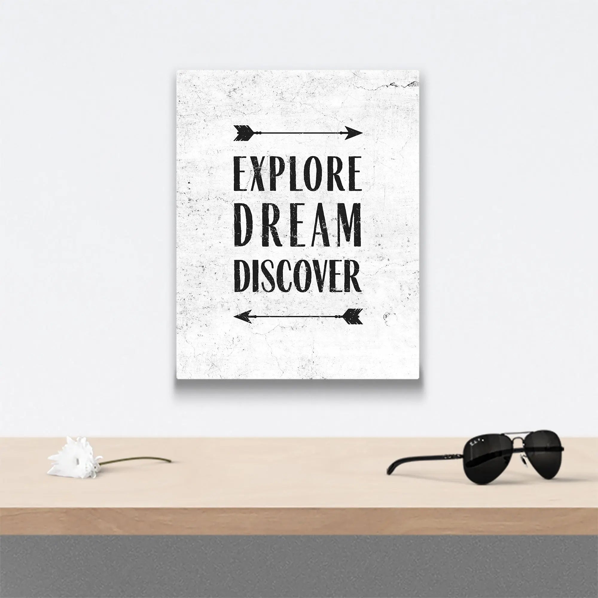 Explore Dream Discover - Canvas Wall Art Conquest Maps LLC