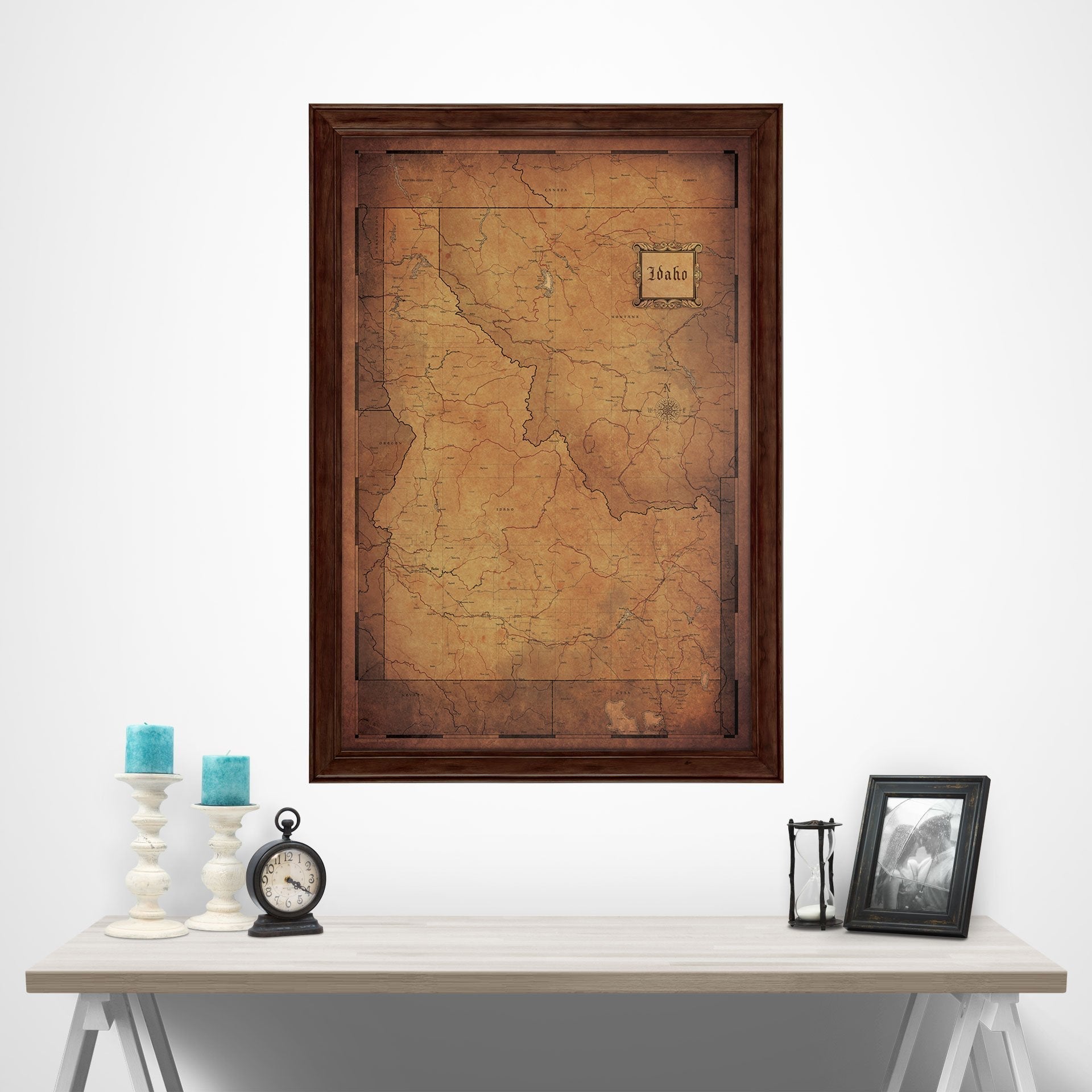 Push Pin Idaho Map (Pin Board) - Golden Aged CM Pin Board