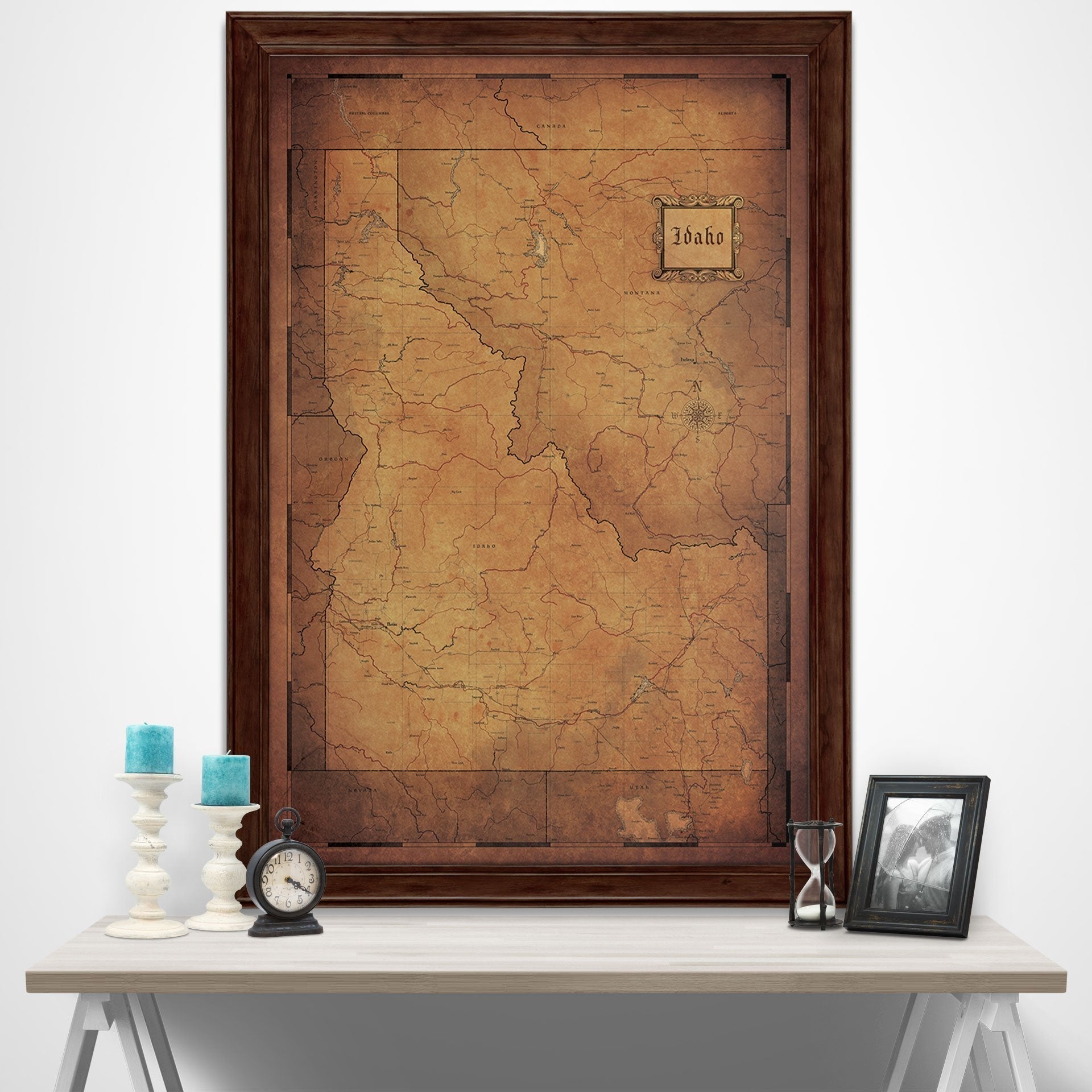 Push Pin Idaho Map (Pin Board) - Golden Aged CM Pin Board