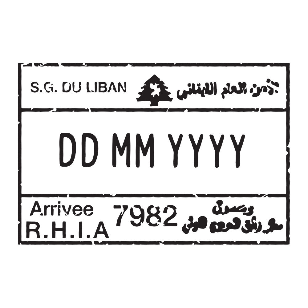 Passport Stamp Decal - Lebanon Conquest Maps LLC