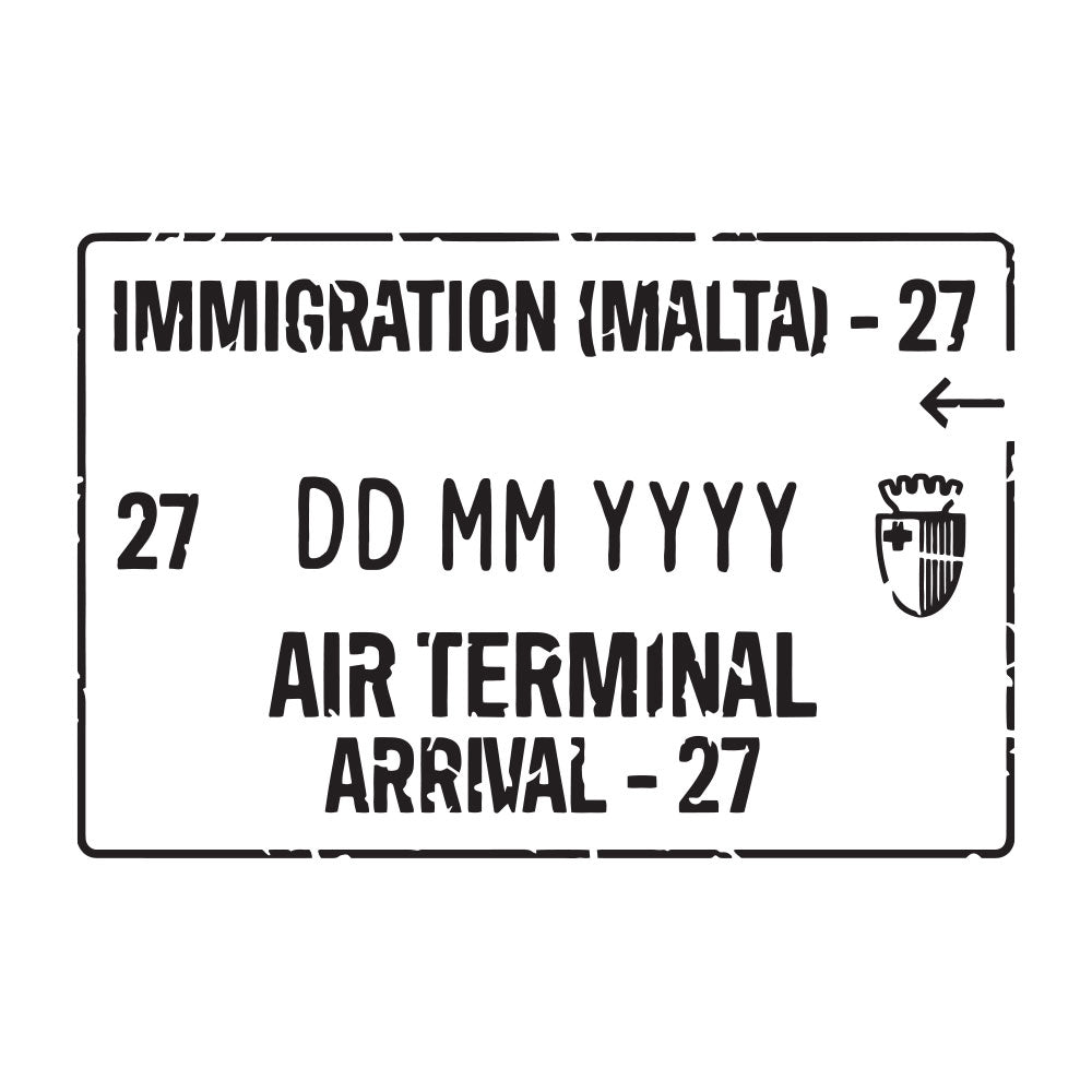 Passport Stamp Decal - Malta Conquest Maps LLC