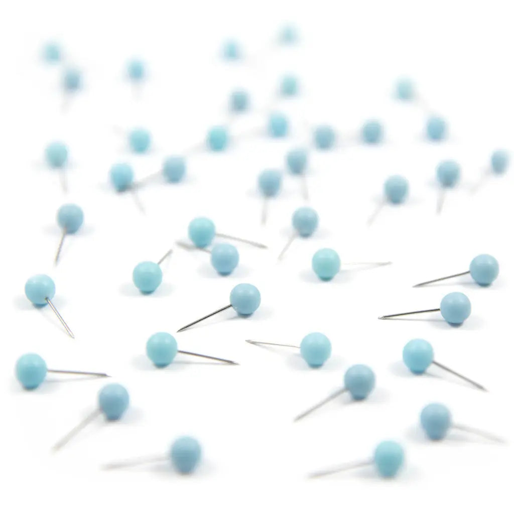 Map Push Pins: Sky Blue - Matte Finish CM Push Pins