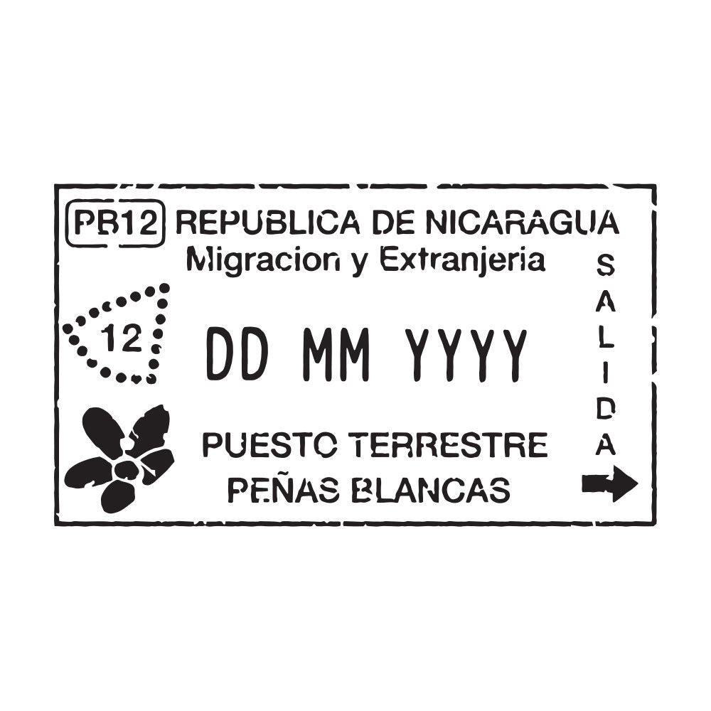 Passport Stamp Decal - Nicaragua Conquest Maps LLC