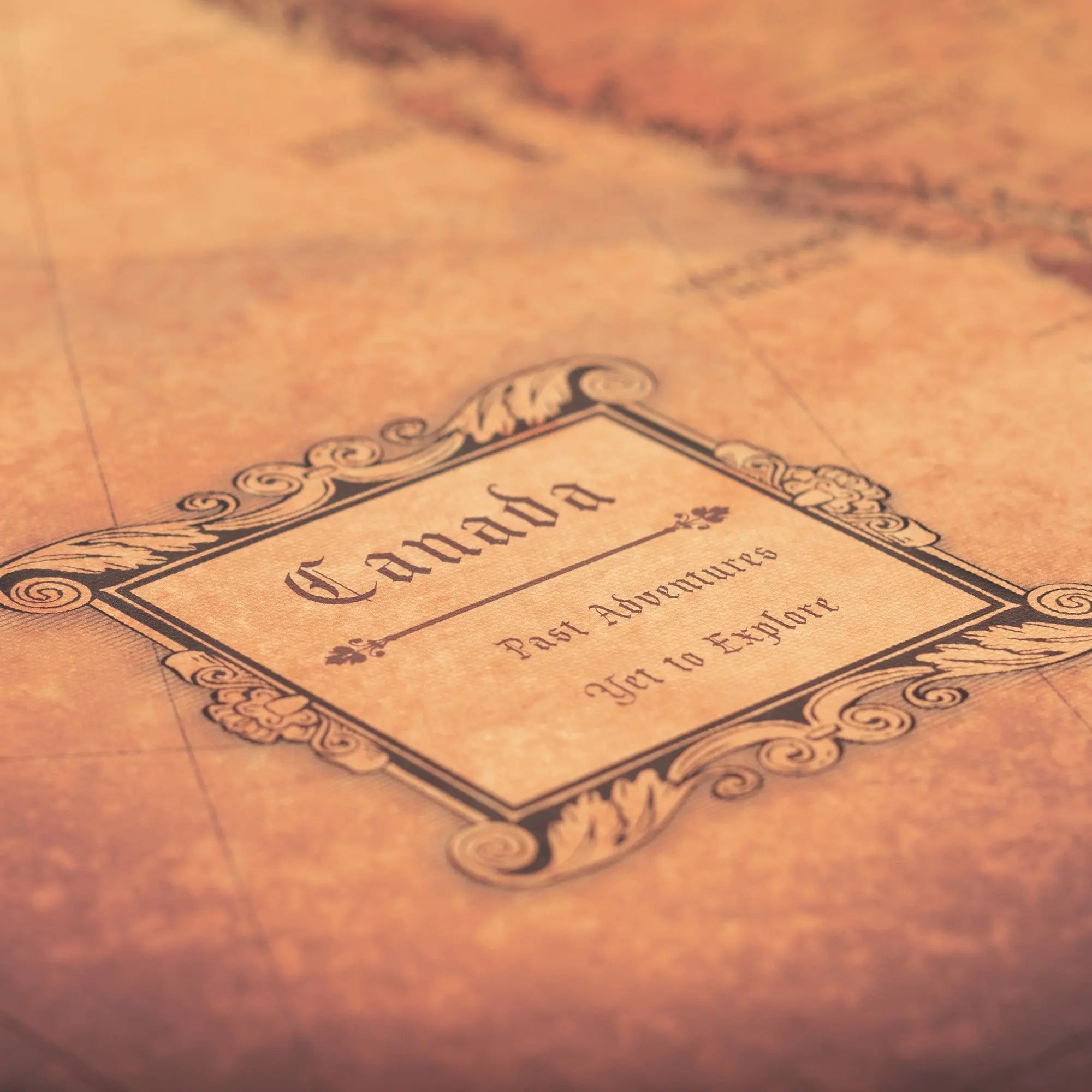 Push Pin Canada Map (Pin Board) - Golden Aged CM Pin Board