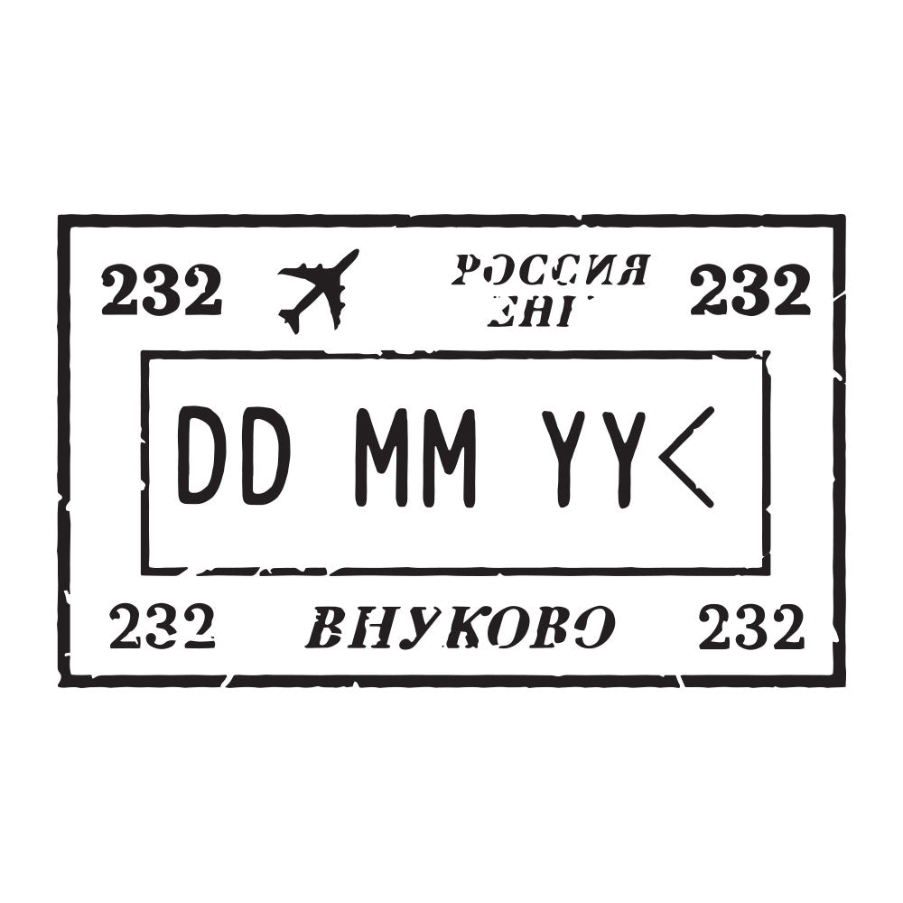 Passport Stamp Decal - Russia Conquest Maps LLC