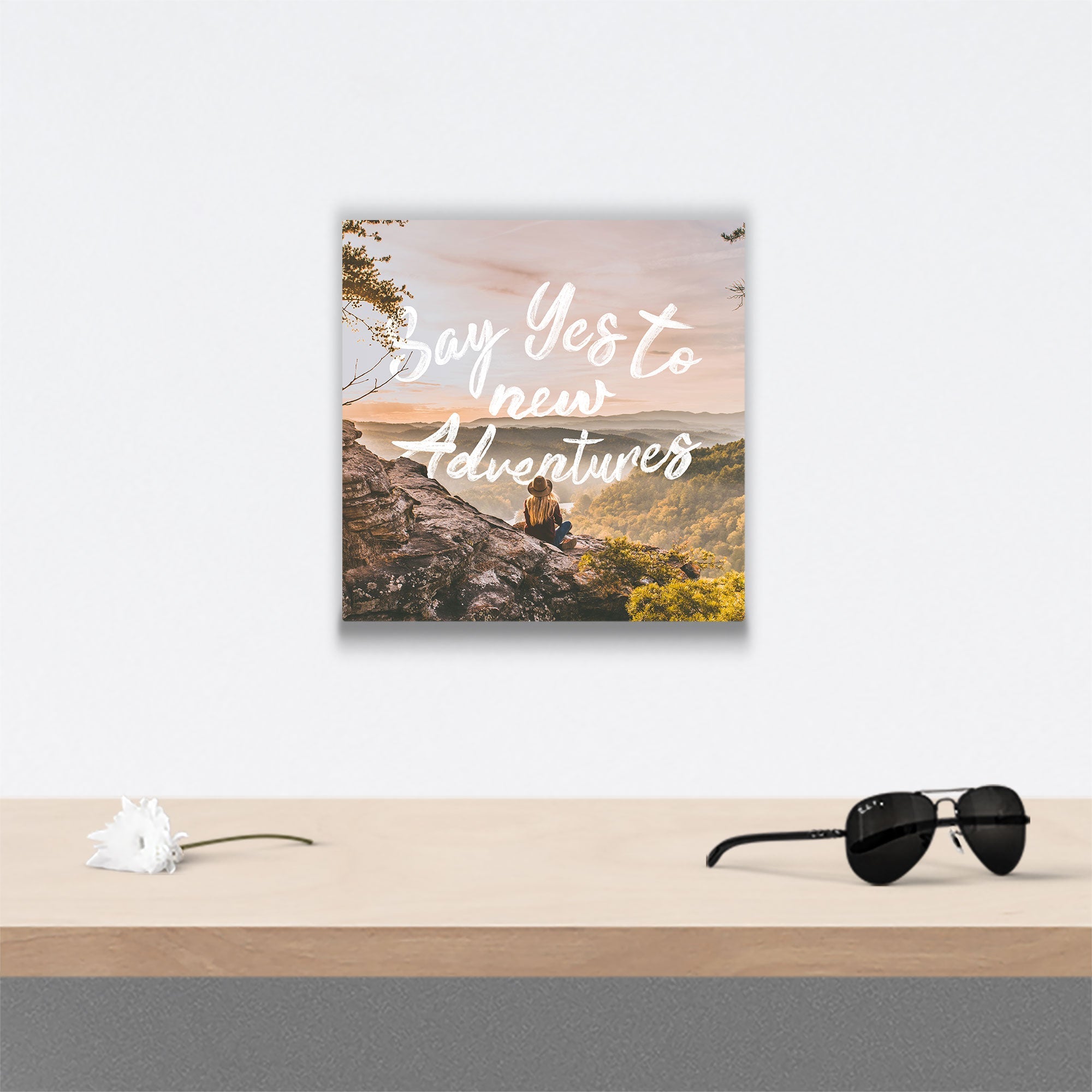 Say Yes To New Adventures - Canvas Wall Art Conquest Maps LLC