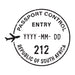 Passport Stamp Decal - South Africa Conquest Maps LLC