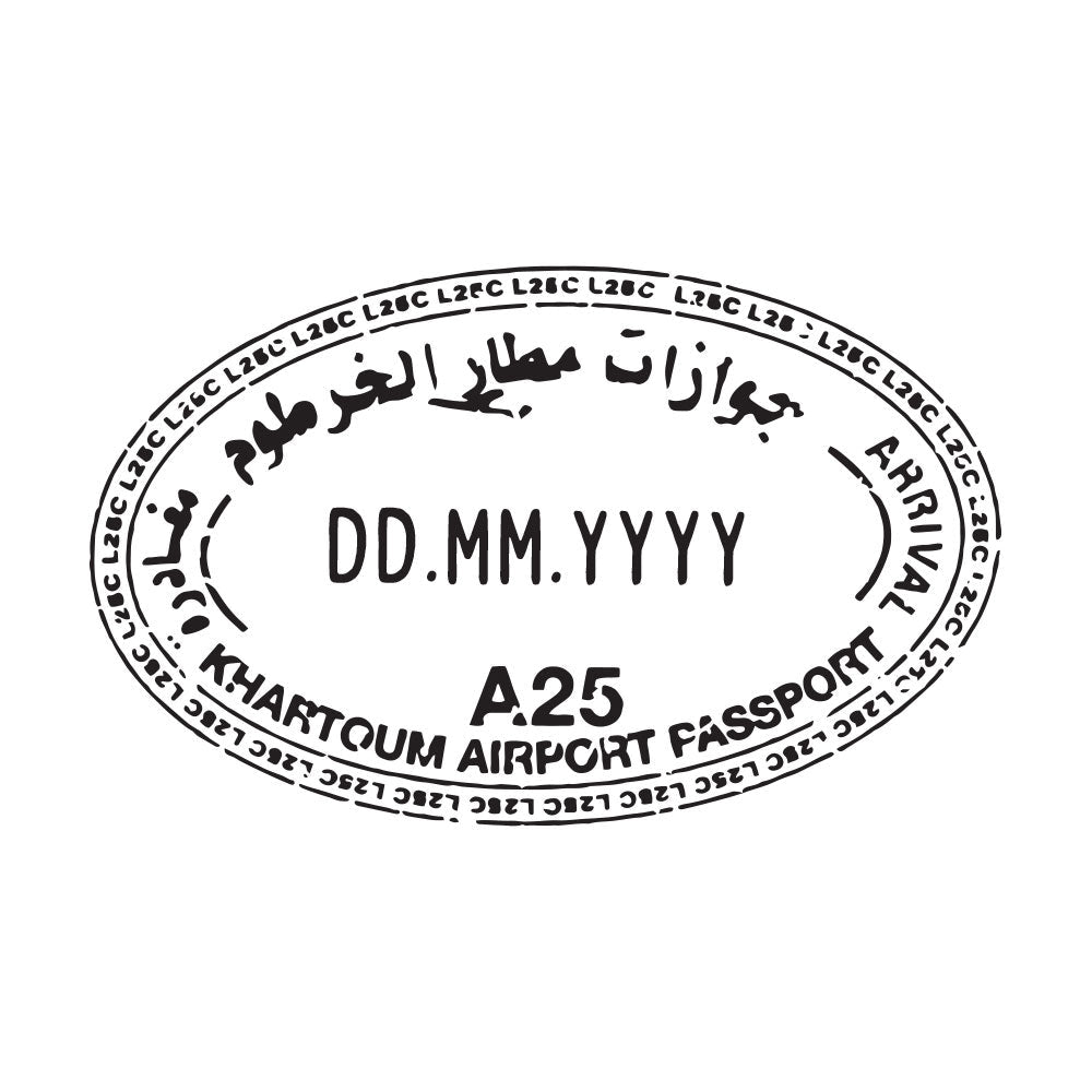 Passport Stamp Decal - Sudan Conquest Maps LLC