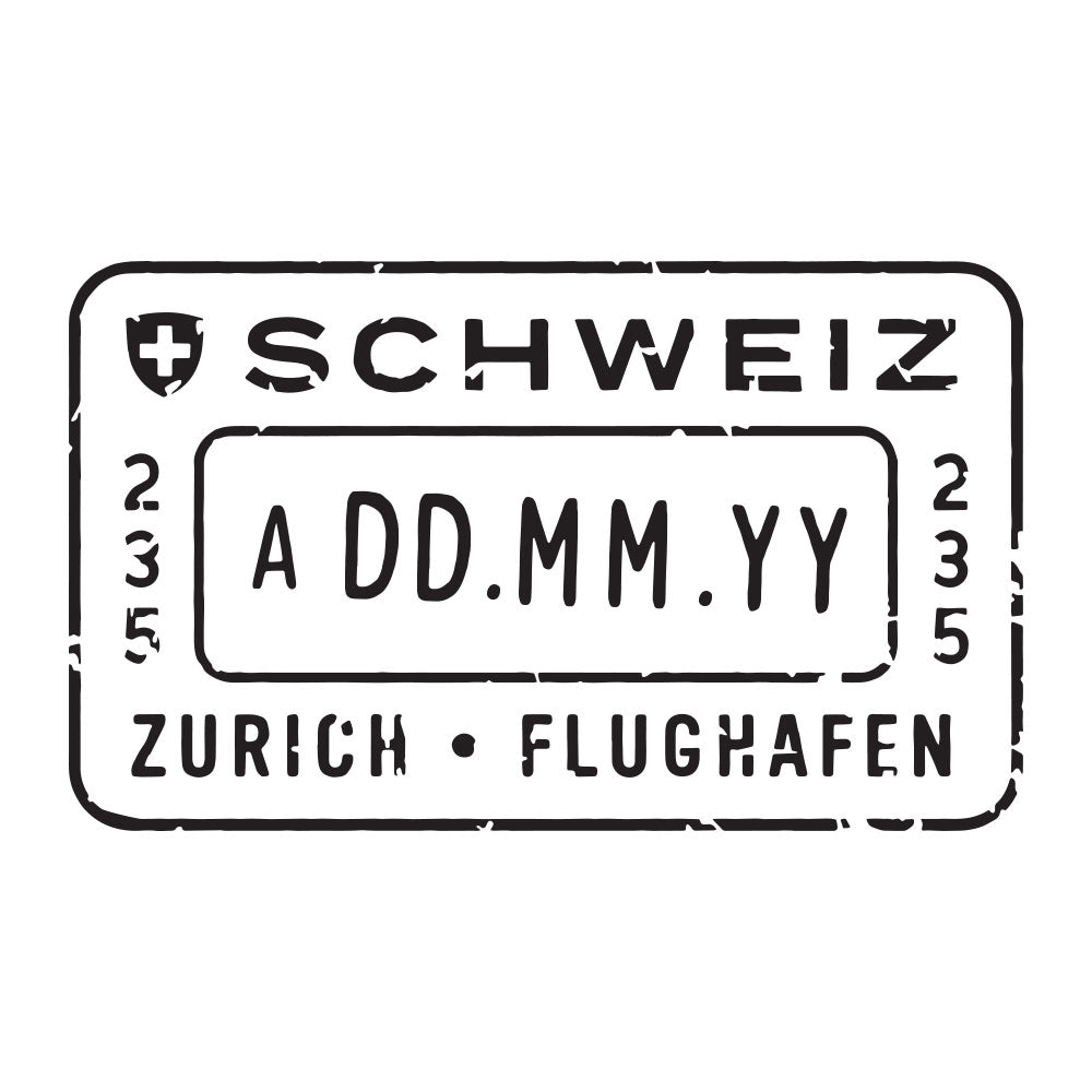 Passport Stamp Decal - Switzerland Conquest Maps LLC