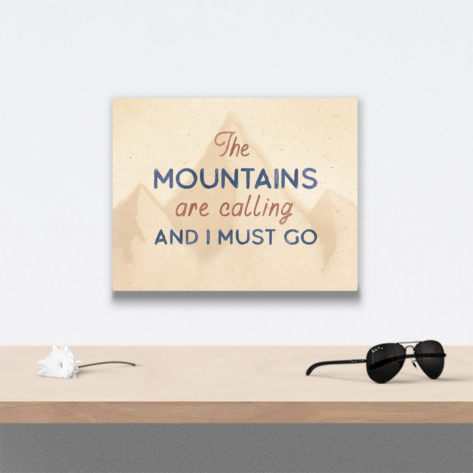 Mountains Are Calling - Canvas Wall Art Conquest Maps LLC